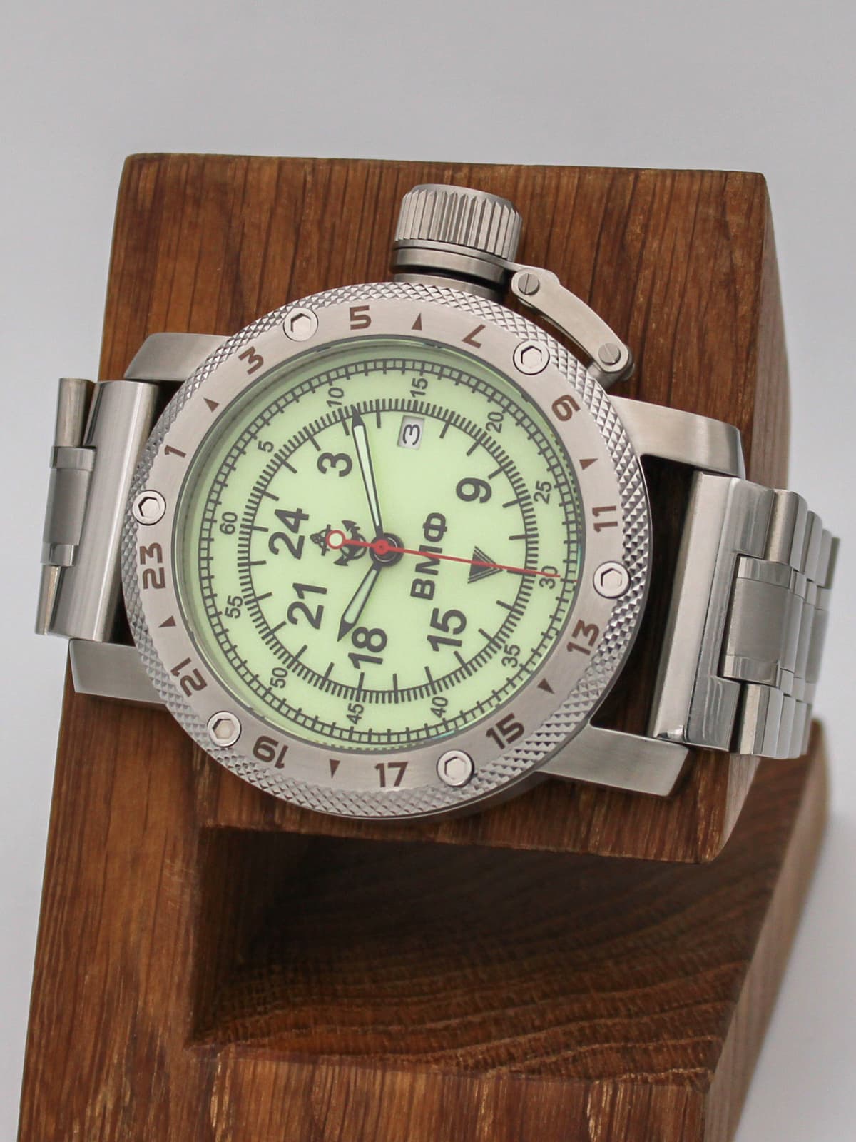 Часы ВМФ кварцевые (Ronda 515.24H) Q47.030.2