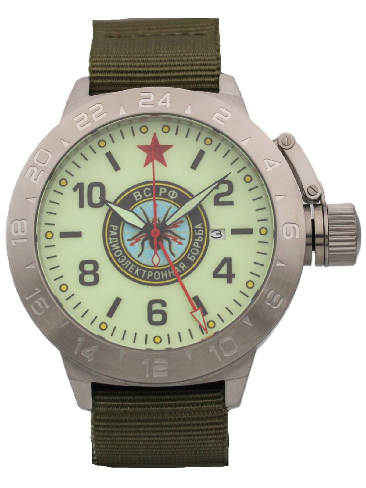 Часы Войска РЭБ механические с автоподзаводом (Seiko NH34A) 52.275.21