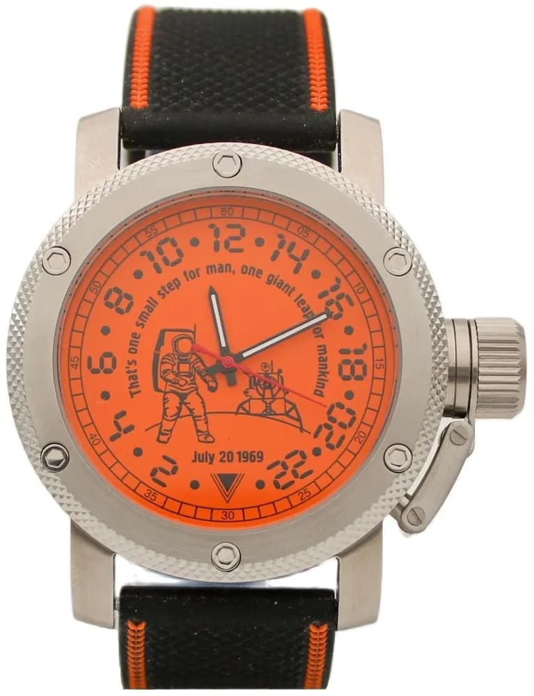 Часы Высадка на Луне механические 127.17 механизм Ракета 2623