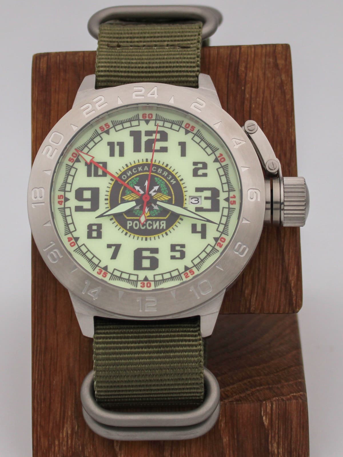 Часы Войска связи механические с автоподзаводом (Seiko NH34A) 52.196.21