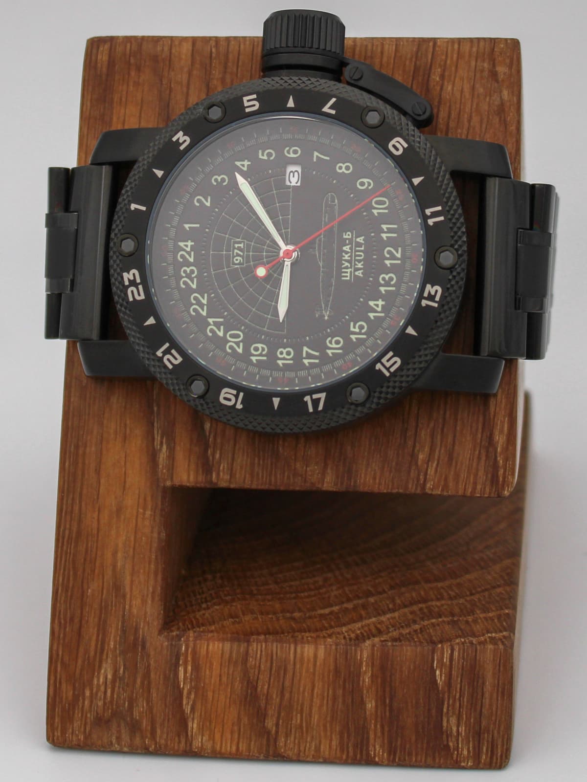 Часы 971 / Щука-Б (Akula) кварцевые (Ronda 515.24H) Q147.063.1