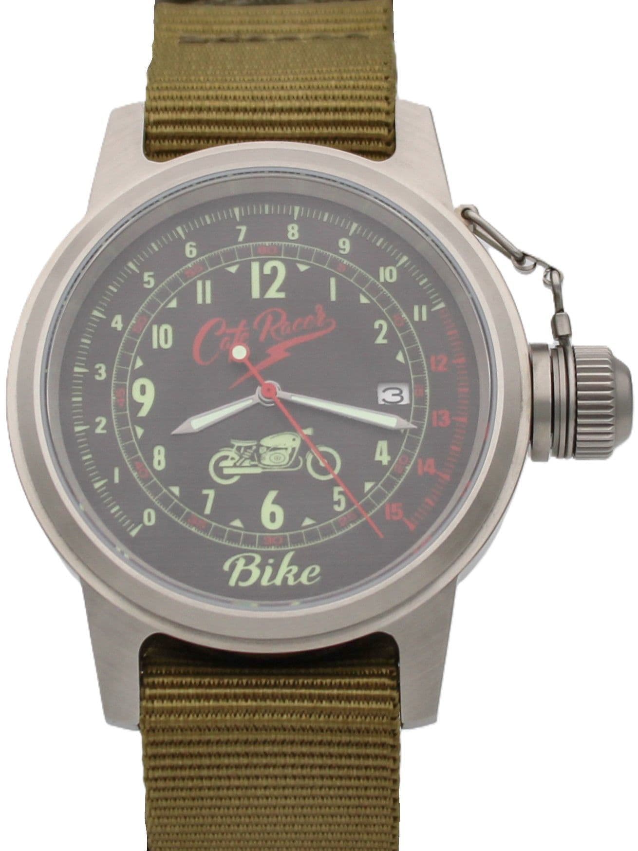 Часы Cafe Racer механические с автоподзаводом (Seiko NH35A) 45.360.21