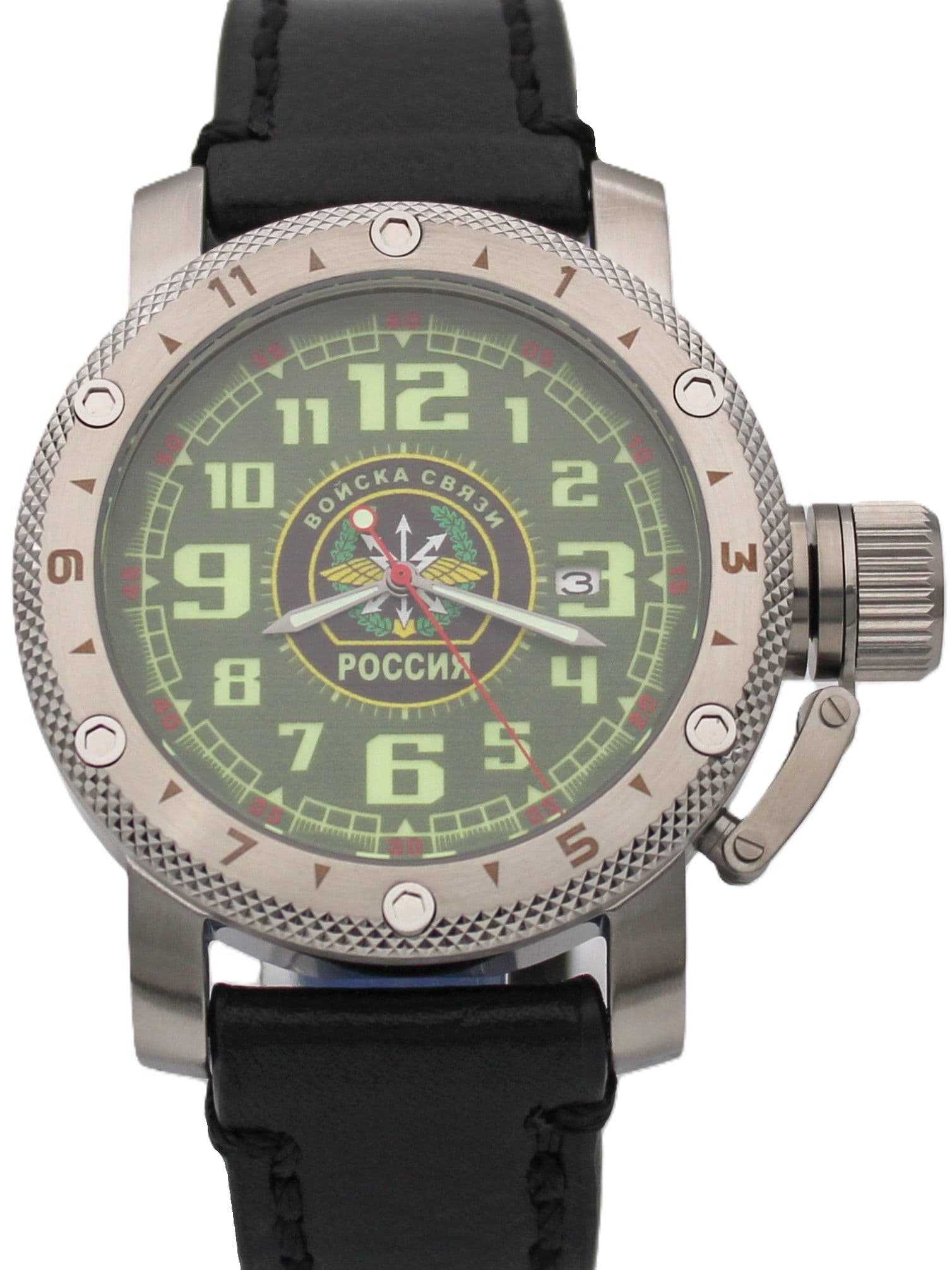 Часы Войска связи механические с автоподзаводом (Seiko NH35A) 47.198.01