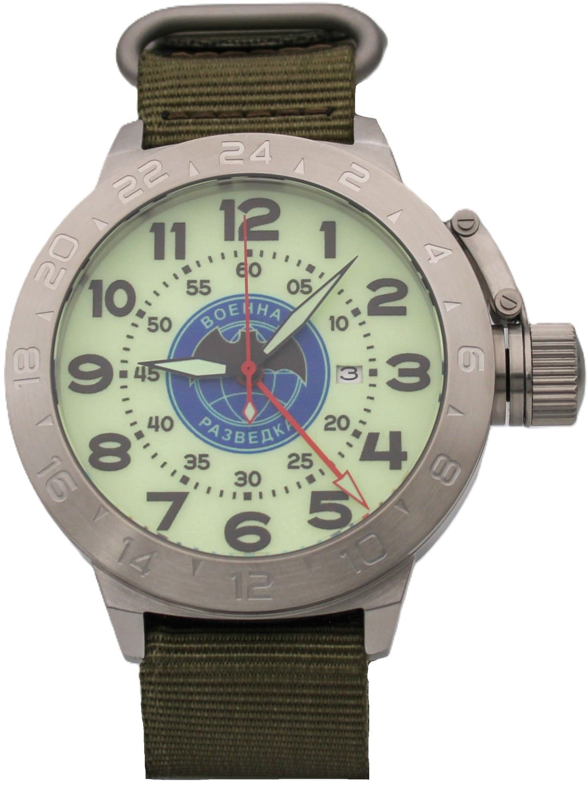 Часы Военная разведка механические с автоподзаводом (Seiko NH34A) 52.168.21