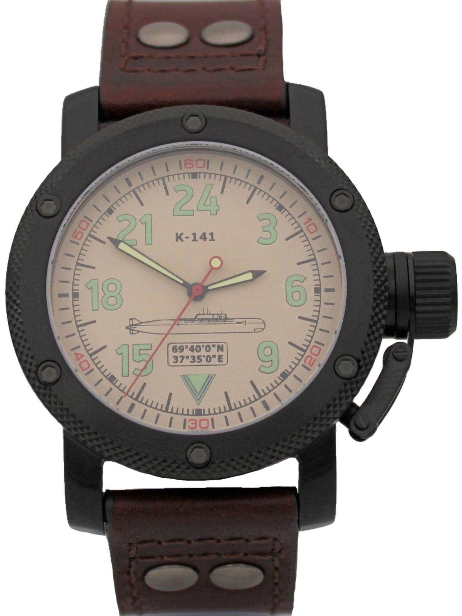 Часы К-141 / Курск (Oscar-II) механические с автоподзаводом (Восток 2431) 101.087.02