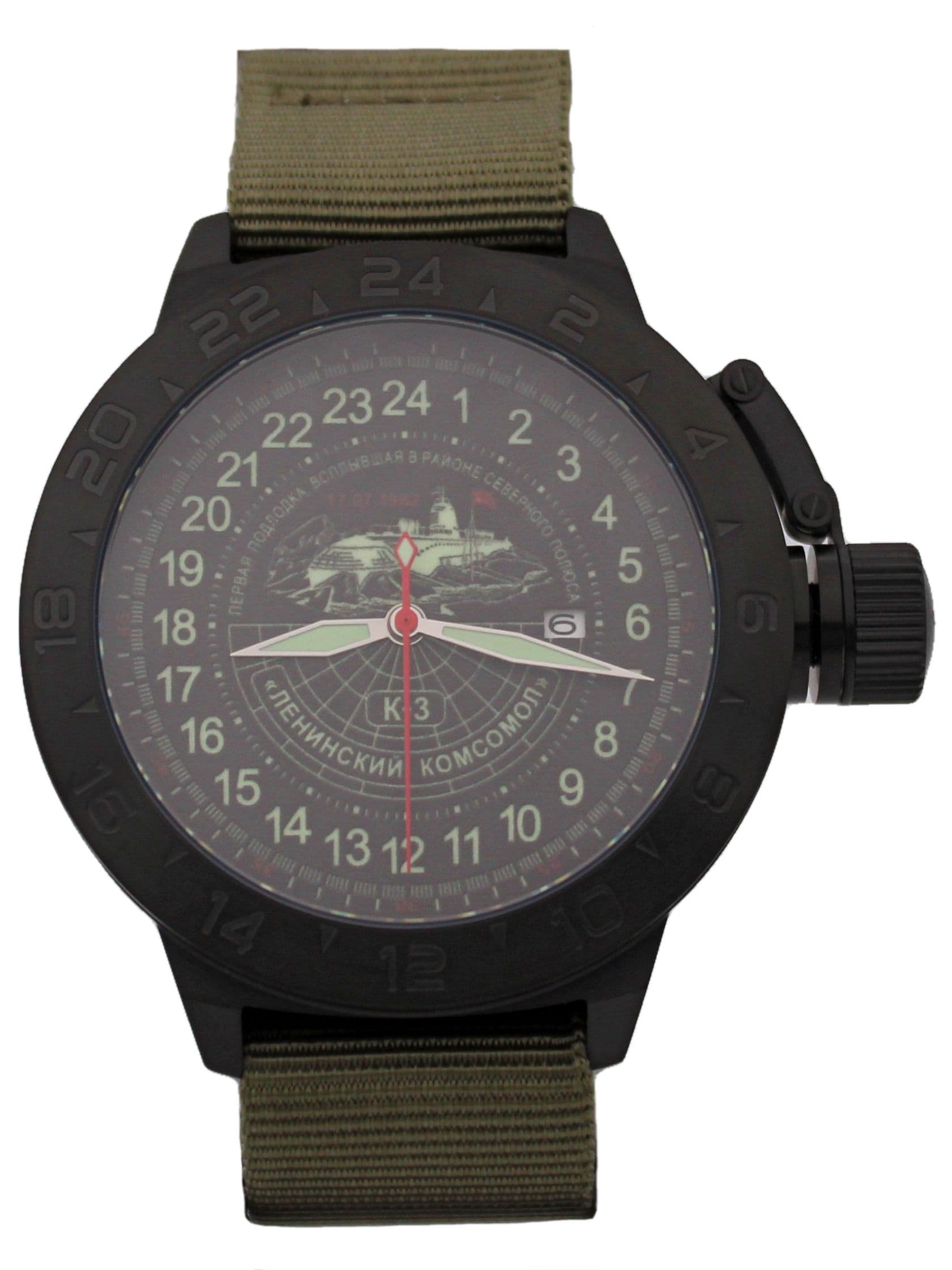 Часы К-3 "Ленинский комсомол" механические с автоподзаводом (Seiko NH34A) 152.152.21