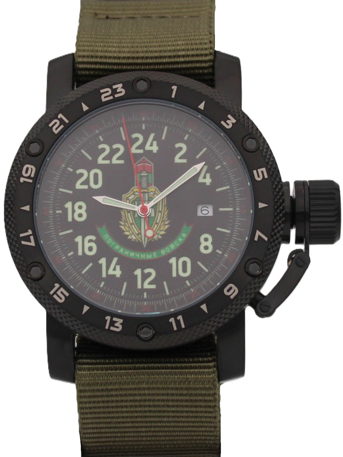 Часы Погранвойска кварцевые (Ronda 515.24H) Q147.174.21