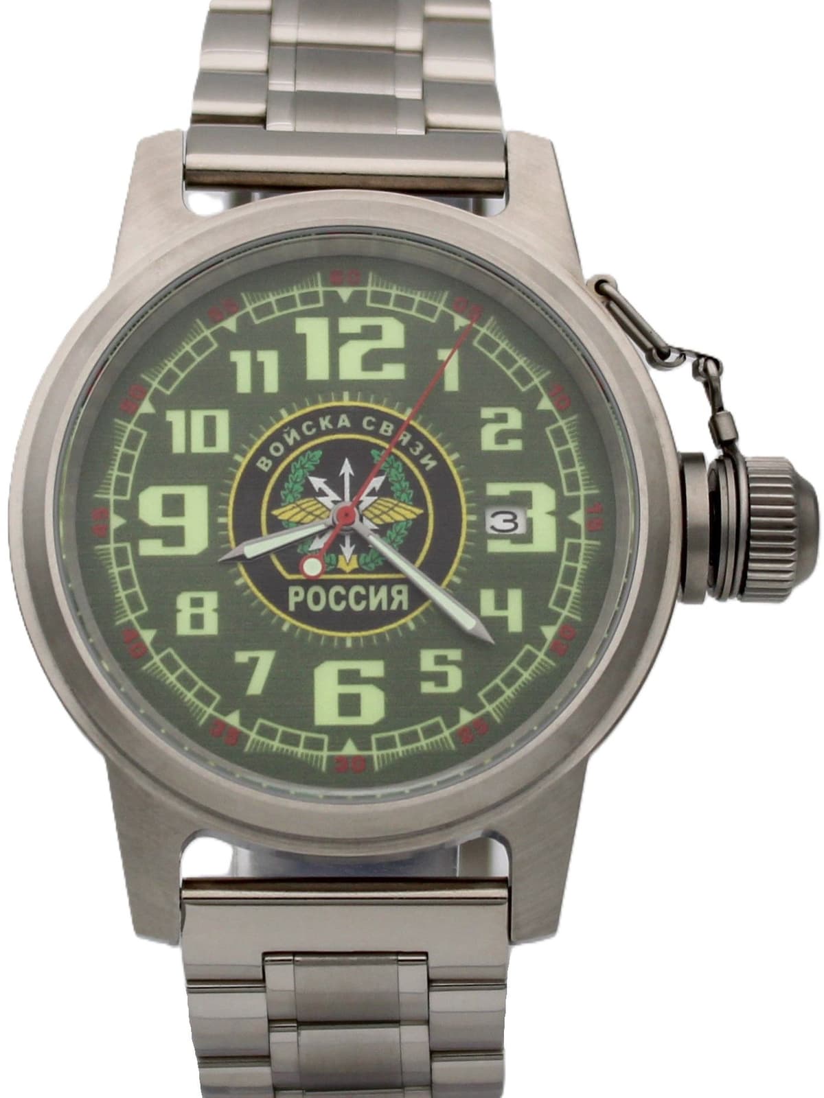 Часы Войска связи механические с автоподзаводом (Seiko NH35A) 45.198.2