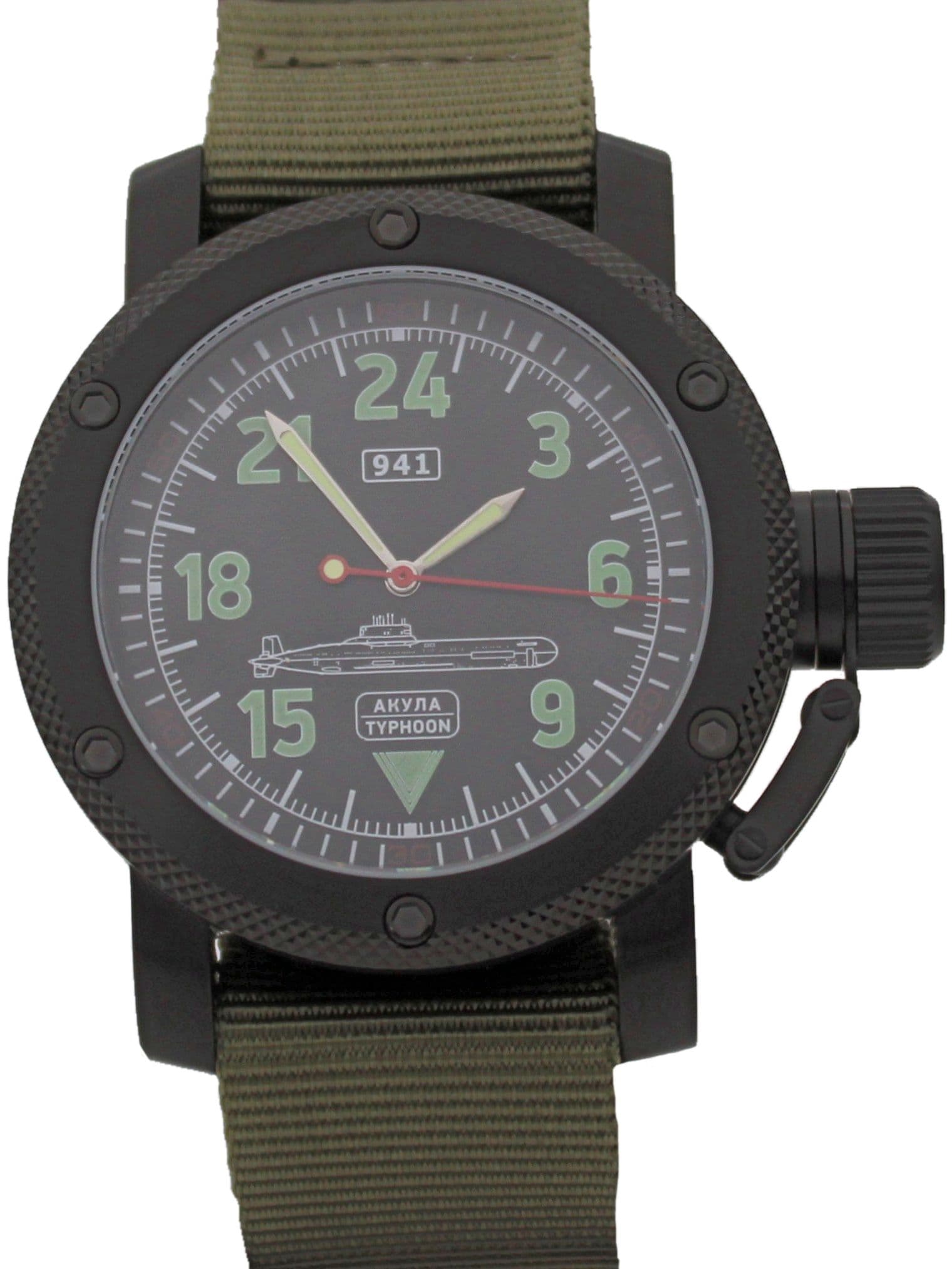 Часы 941 / Акула (Typhoon) механические с автоподзаводом (Восток 2431) 101.054.21