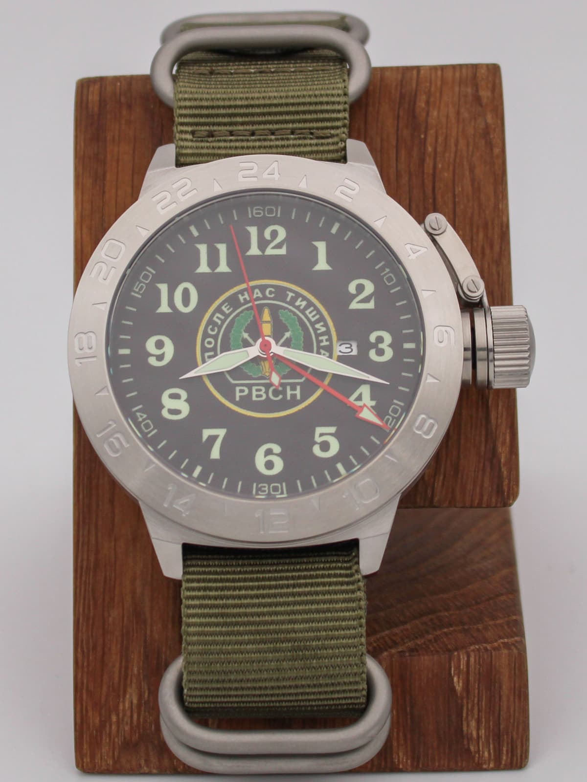 Часы РВСН механические с автоподзаводом (Seiko NH34A) 52.308.21