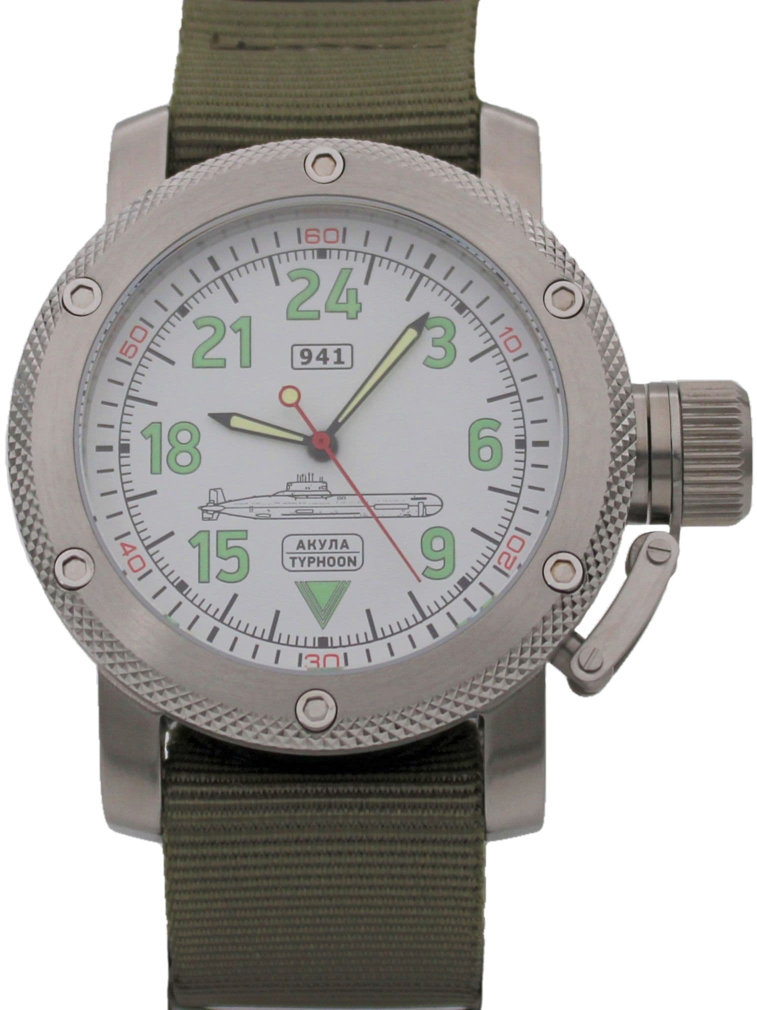 Часы 941 / Акула (Typhoon) механические с автоподзаводом (Восток 2431) 01.051.21