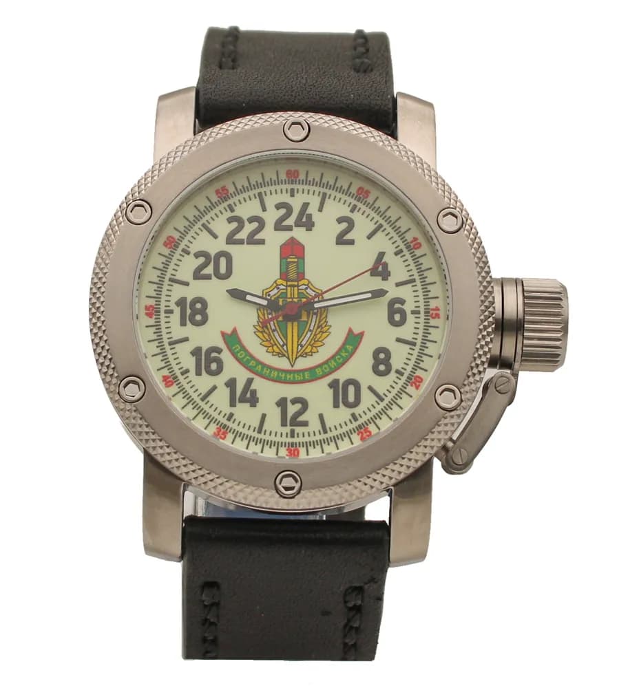 Часы наручные Погранвойска 173.01, механические, механизм Ракета 2623