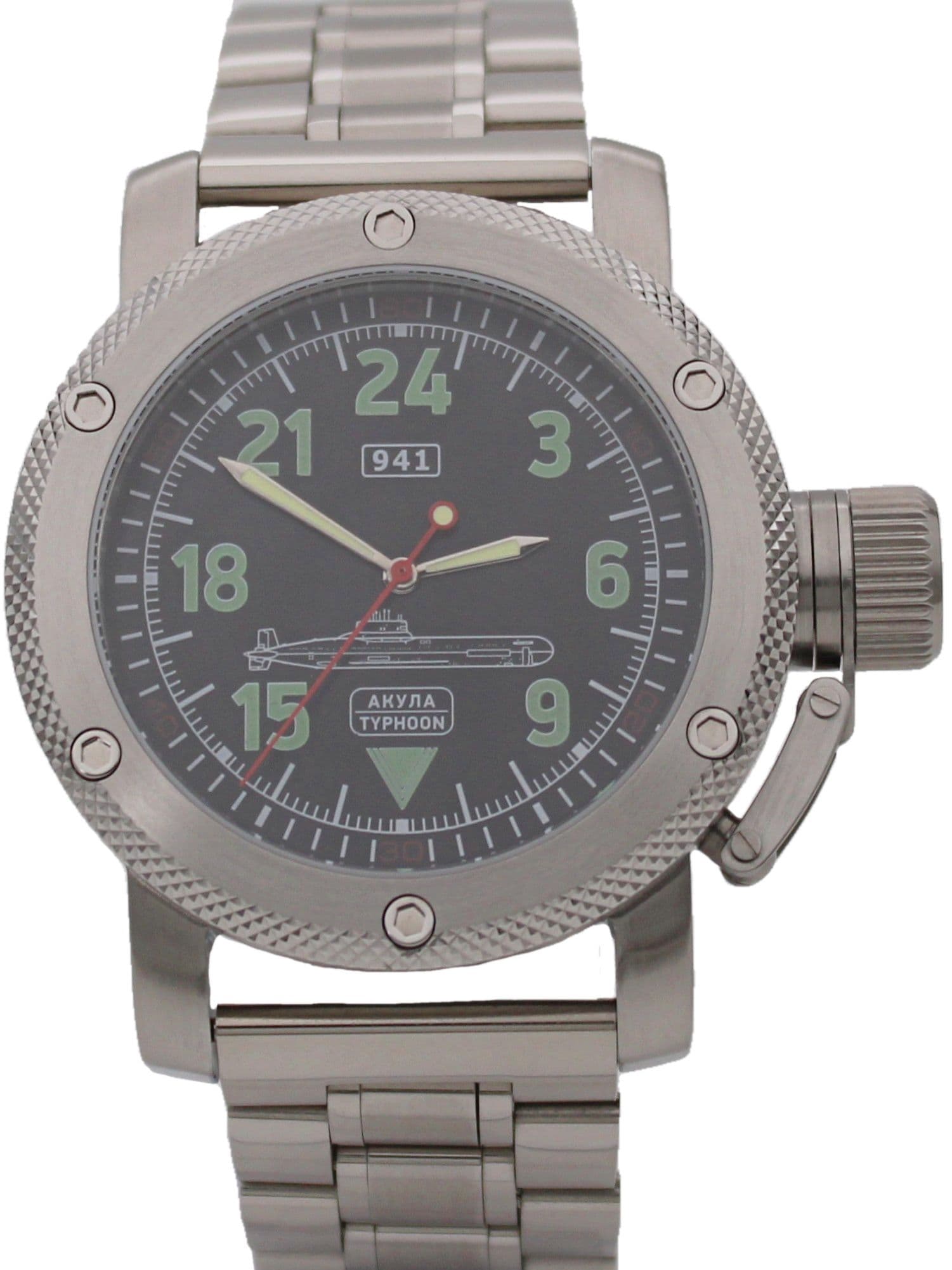 Часы 941 / Акула (Typhoon) механические с автоподзаводом (Восток 2431) 01.054.2