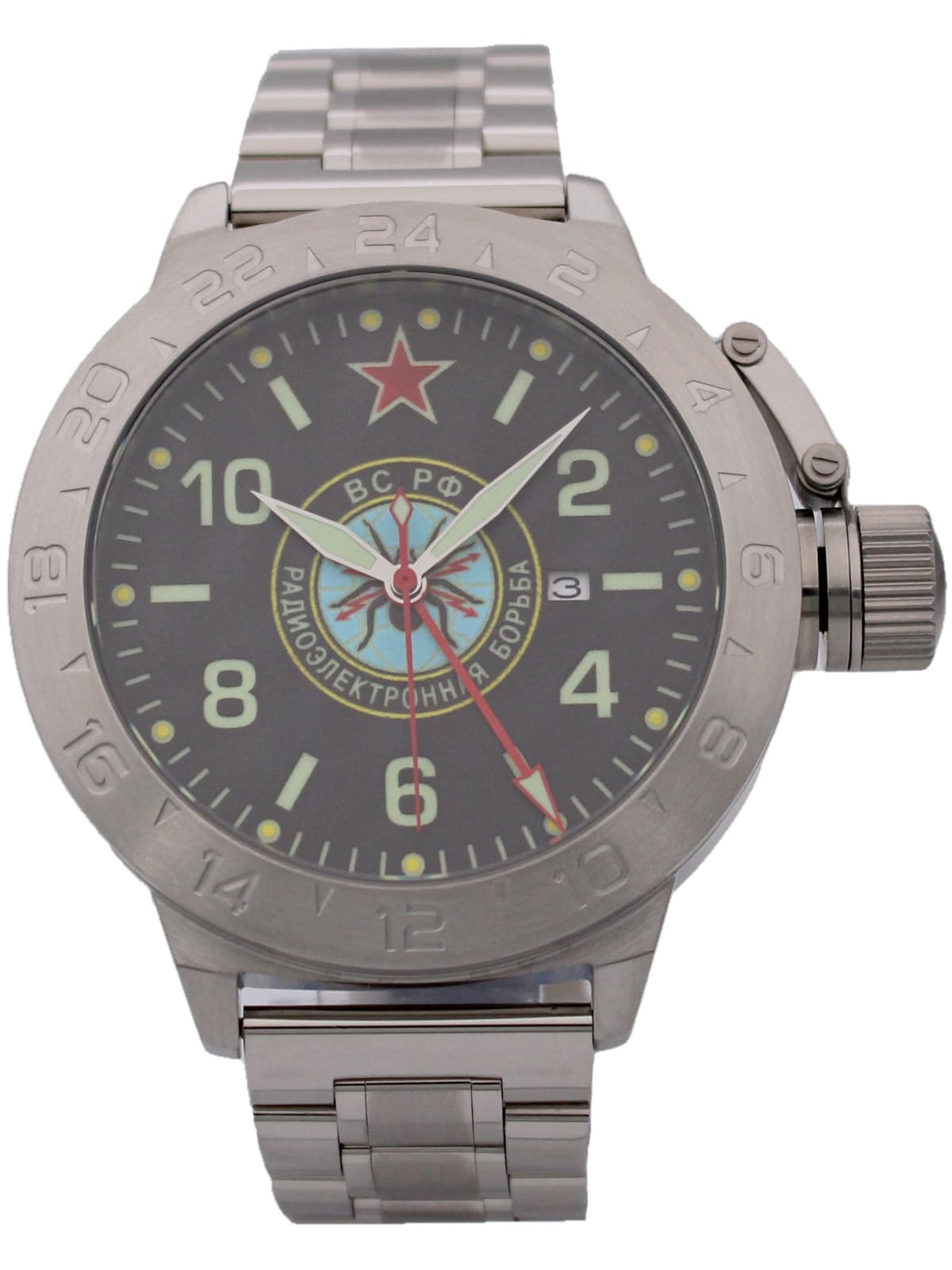 Часы Войска РЭБ механические с автоподзаводом (Seiko NH34A) 52.276.2