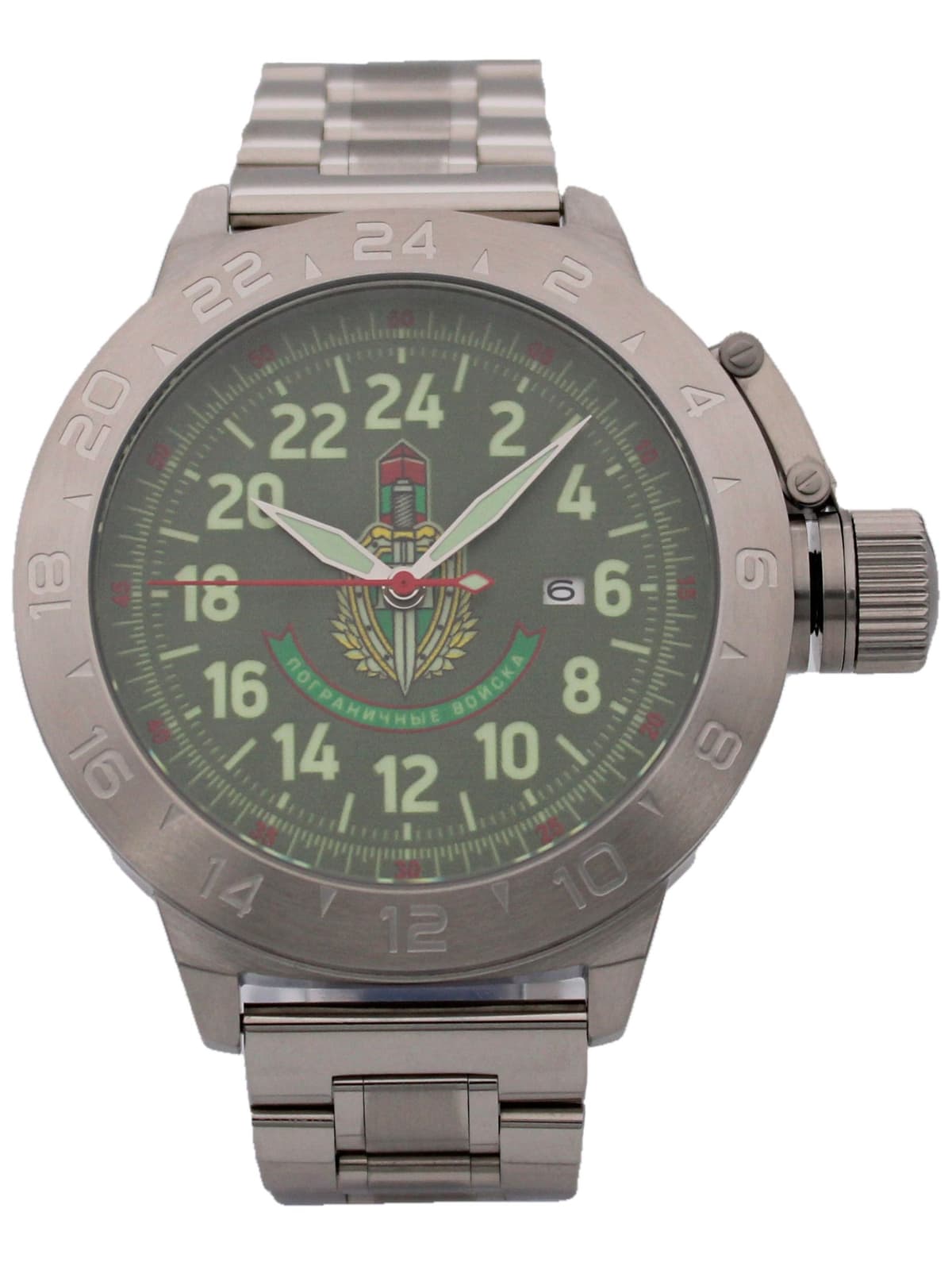 Часы Погранвойска механические с автоподзаводом (Seiko NH34A) 52.242.2