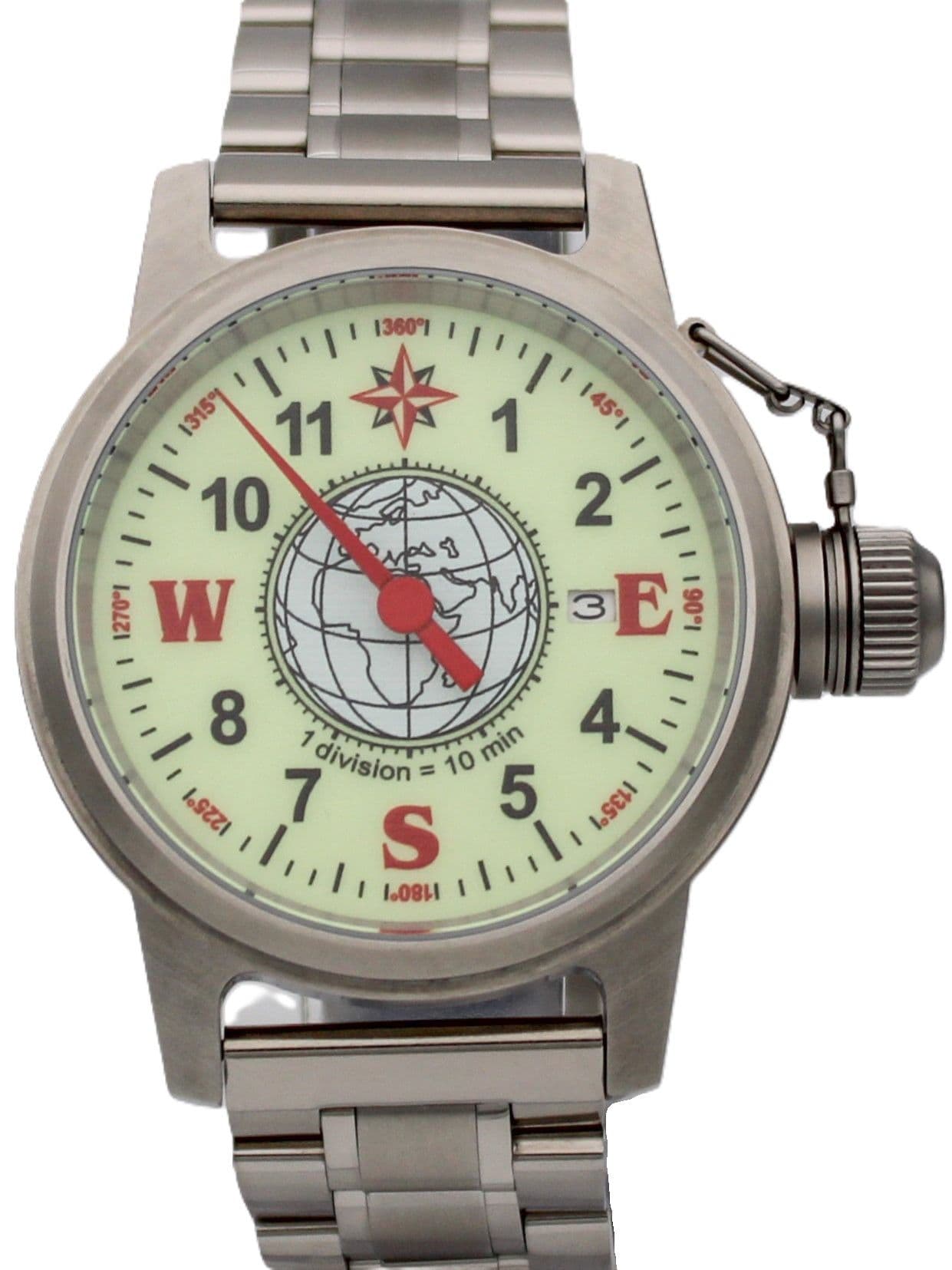 Часы Компас однострелочные механические с автоподзаводом (Seiko NH35A) 45.184.2