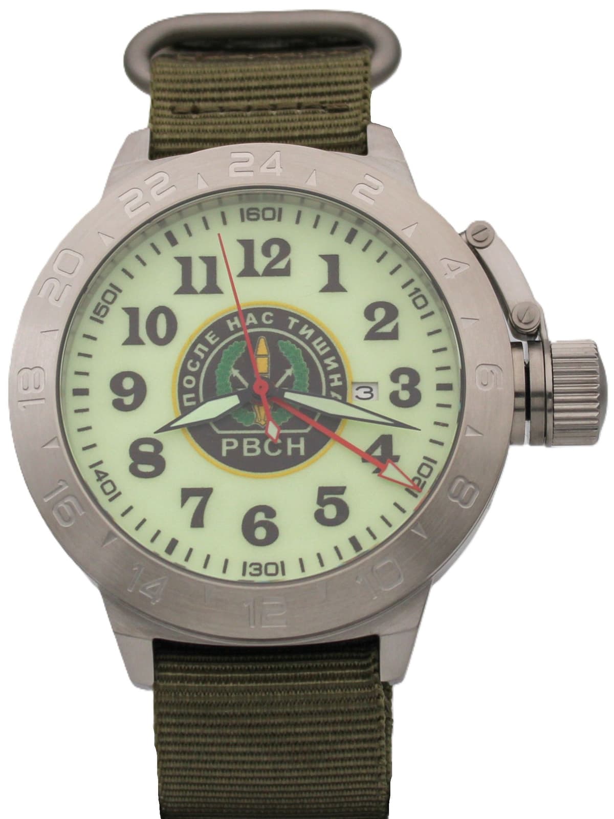 Часы РВСН механические с автоподзаводом (Seiko NH34A) 52.307.21