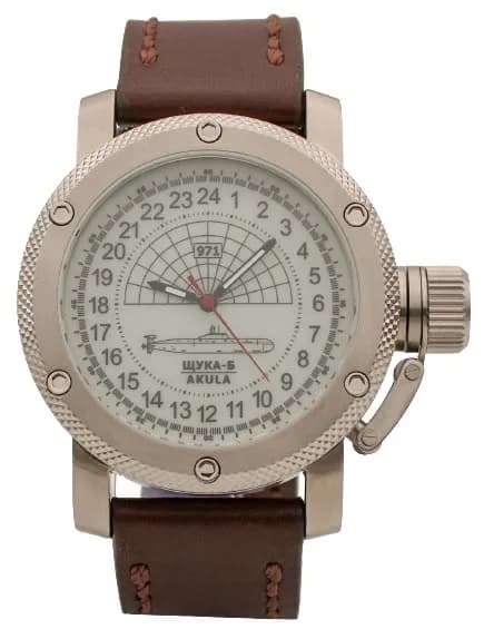 Часы наручные 971 / Щука-Б (Akula), механические 061.02, противоударные, механизм Ракета 2623 Н