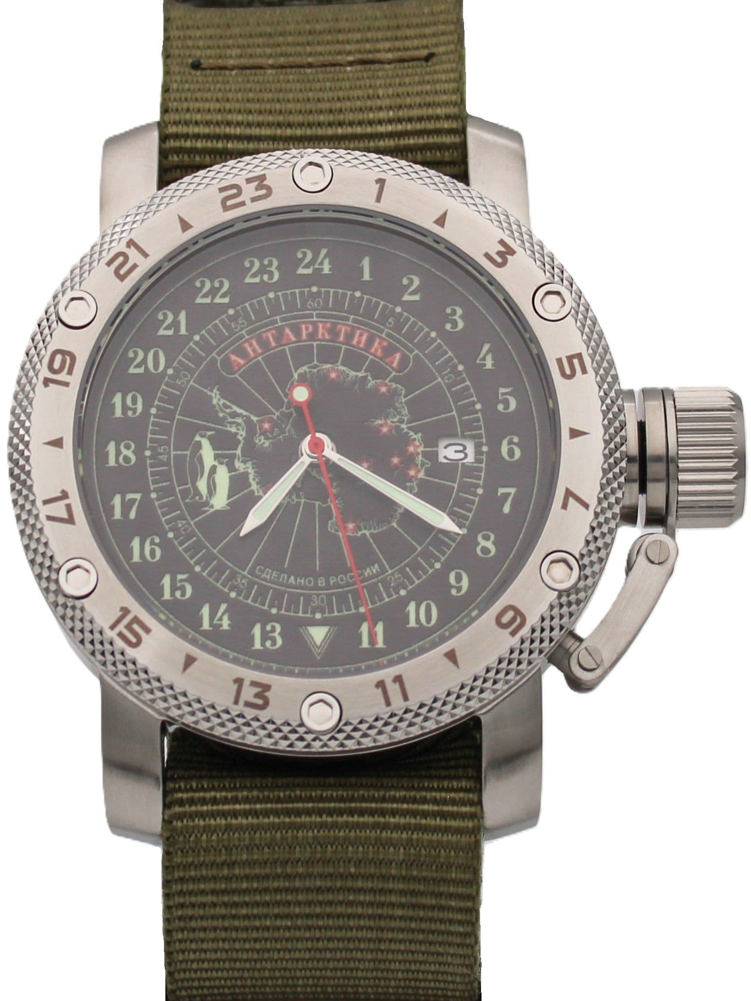 Часы Полярные / Антарктика механические с автоподзаводом (Seiko NH34A) 47.141.21