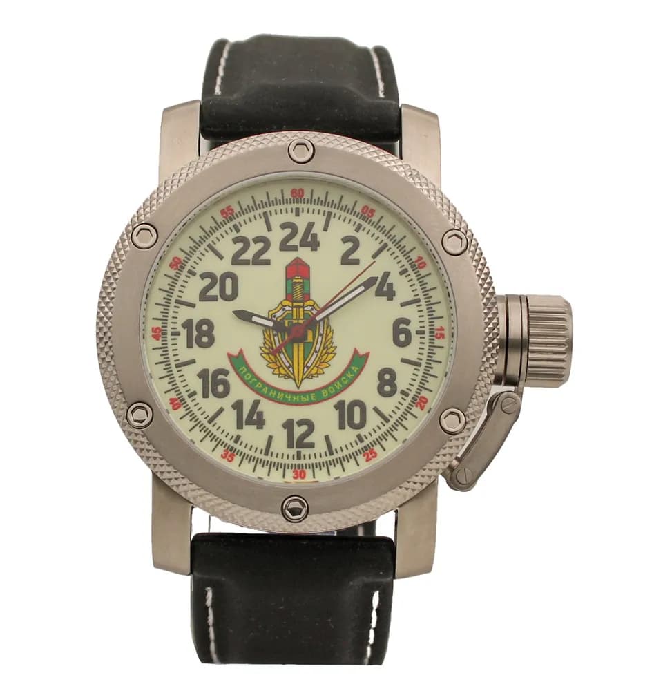Часы наручные Погранвойска 173.11, механические, механизм Ракета 2623