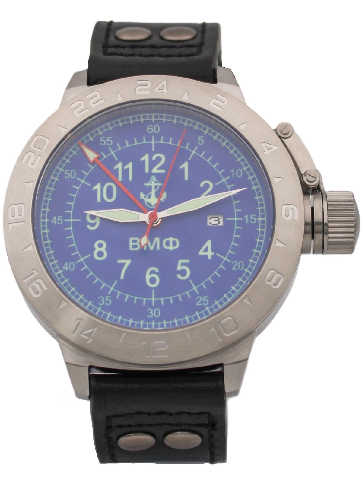 Часы ВМФ механические с автоподзаводом (Seiko NH34A) 52.322.01