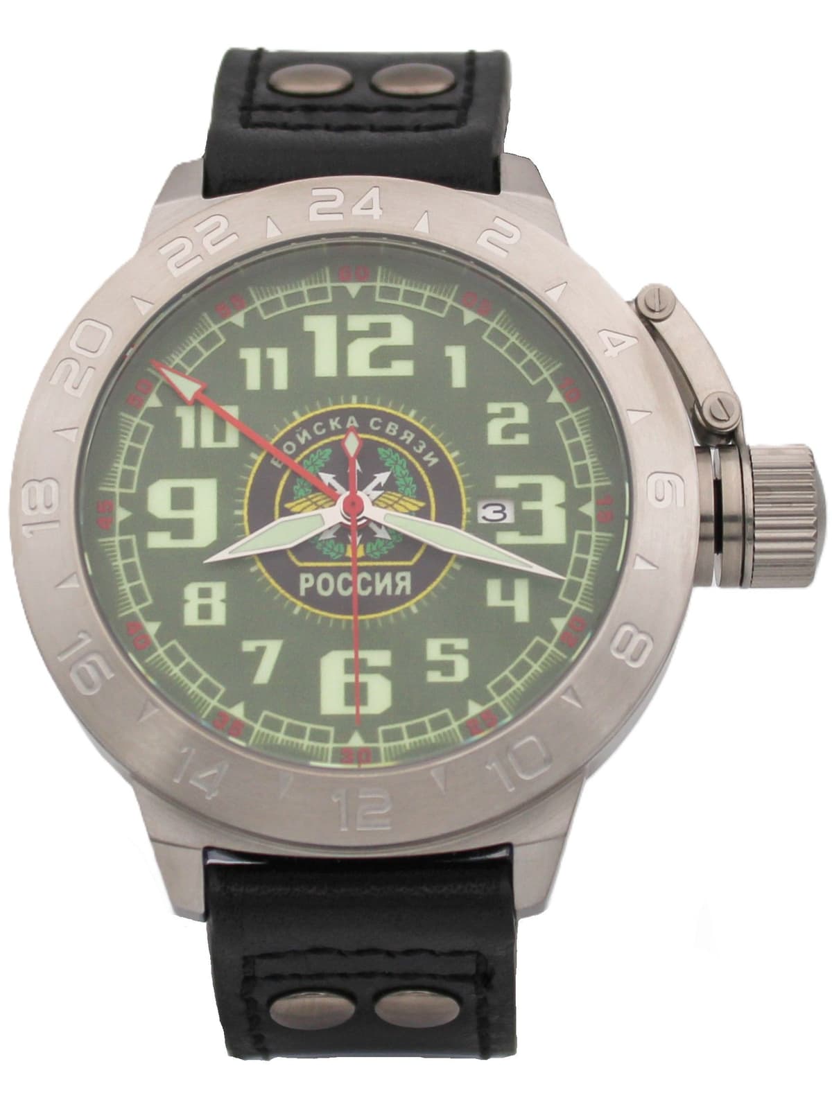 Часы Войска связи механические с автоподзаводом (Seiko NH34A) 52.198.01