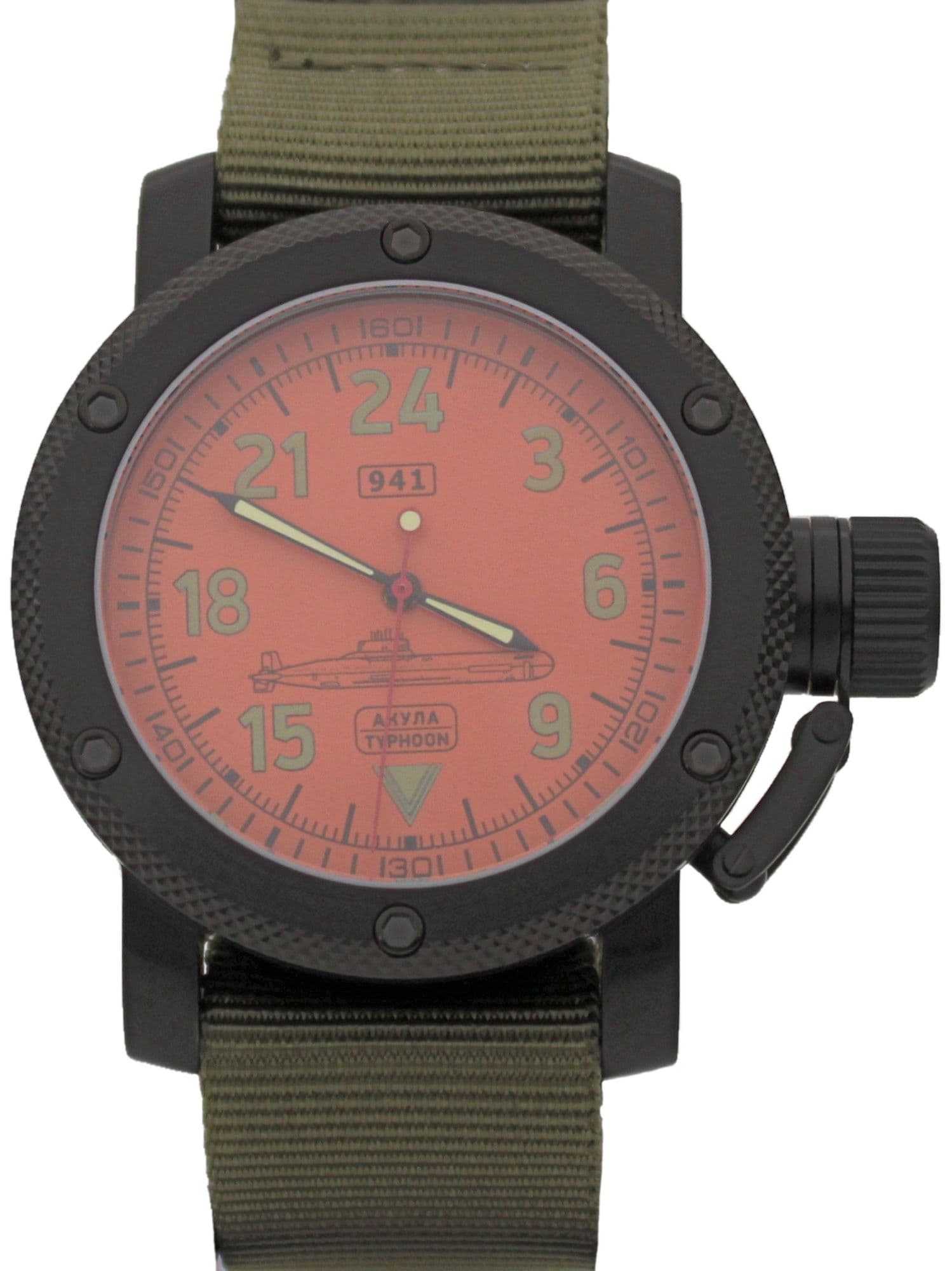 Часы 941 / Акула (Typhoon) механические с автоподзаводом (Восток 2431) 101.053.21