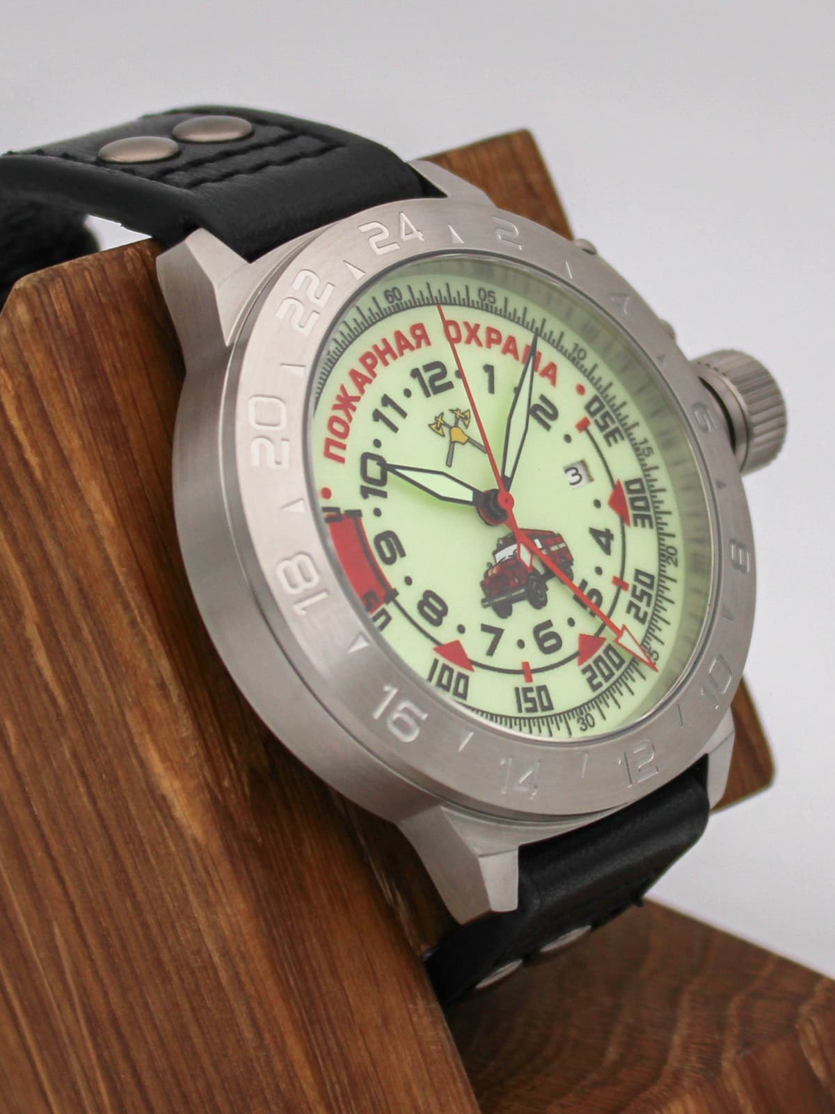 Часы Пожарная охрана (ЗИЛ) механические с автоподзаводом (Seiko NH34A) 52.330.01