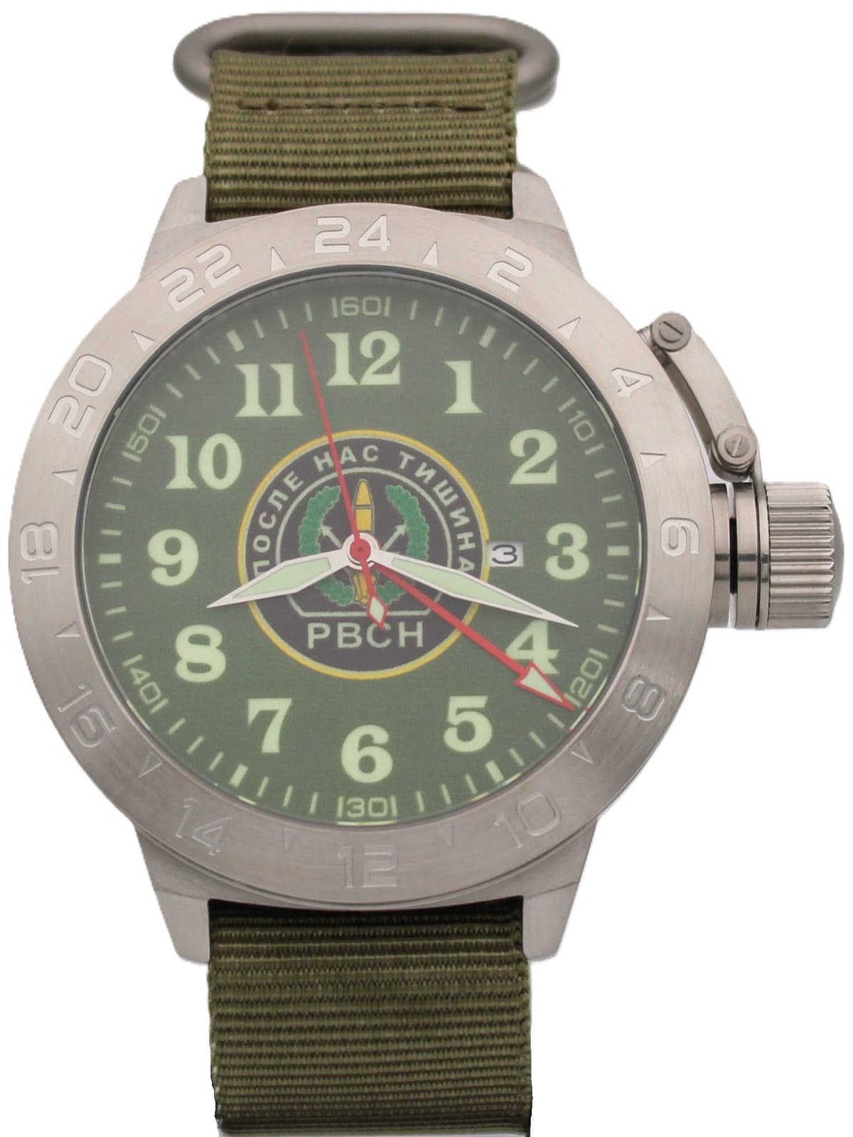 Часы РВСН механические с автоподзаводом (Seiko NH34A) 52.309.21