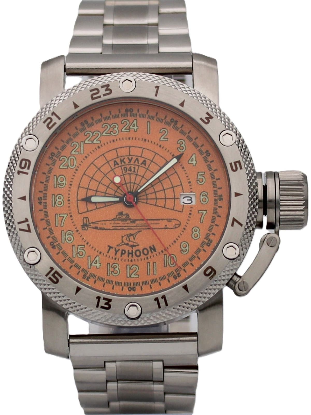 Часы 941 / Акула (Typhoon) механические с автоподзаводом (Seiko NH34A) 47.149.2