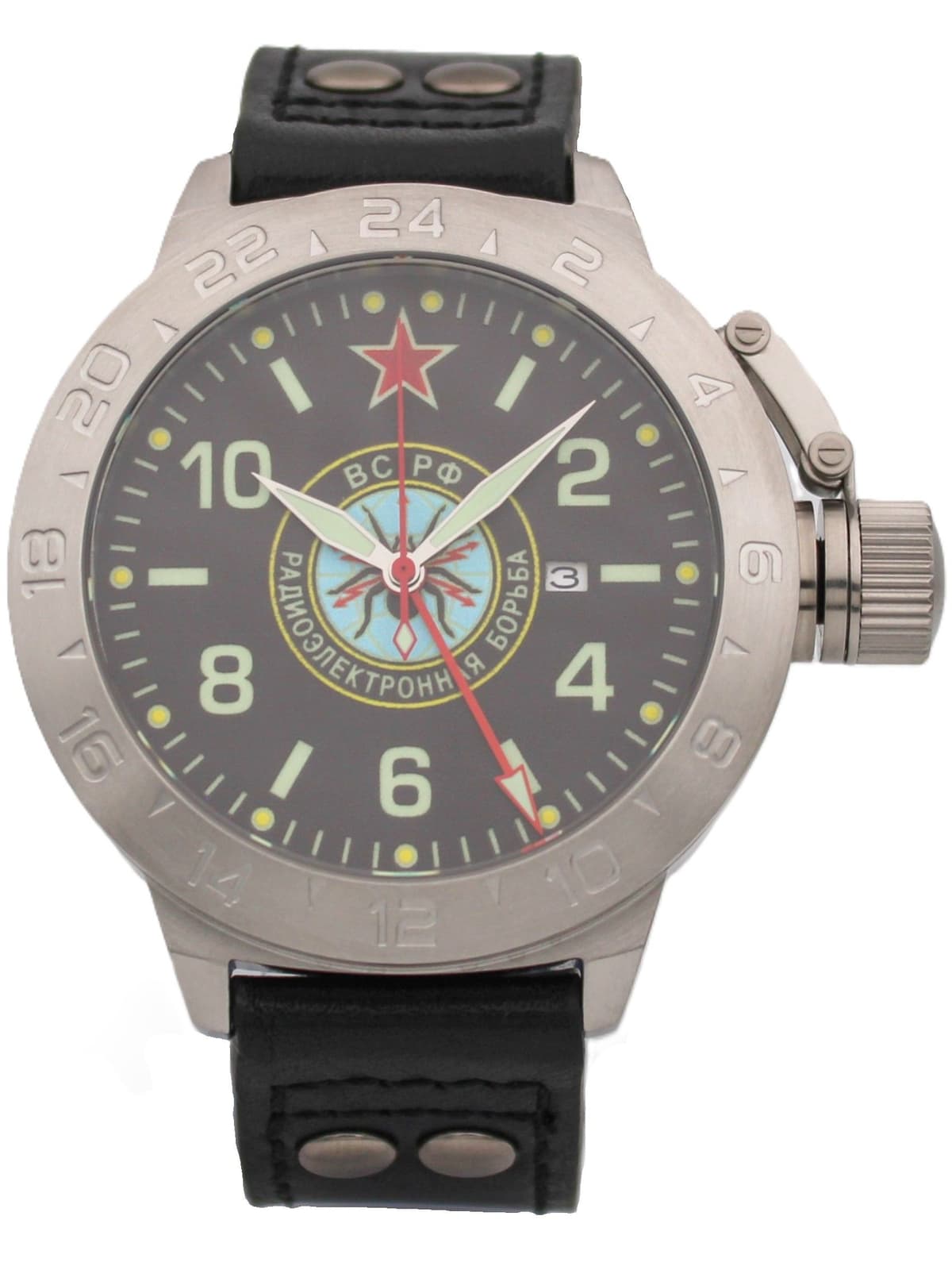 Часы Войска РЭБ механические с автоподзаводом (Seiko NH34A) 52.276.01