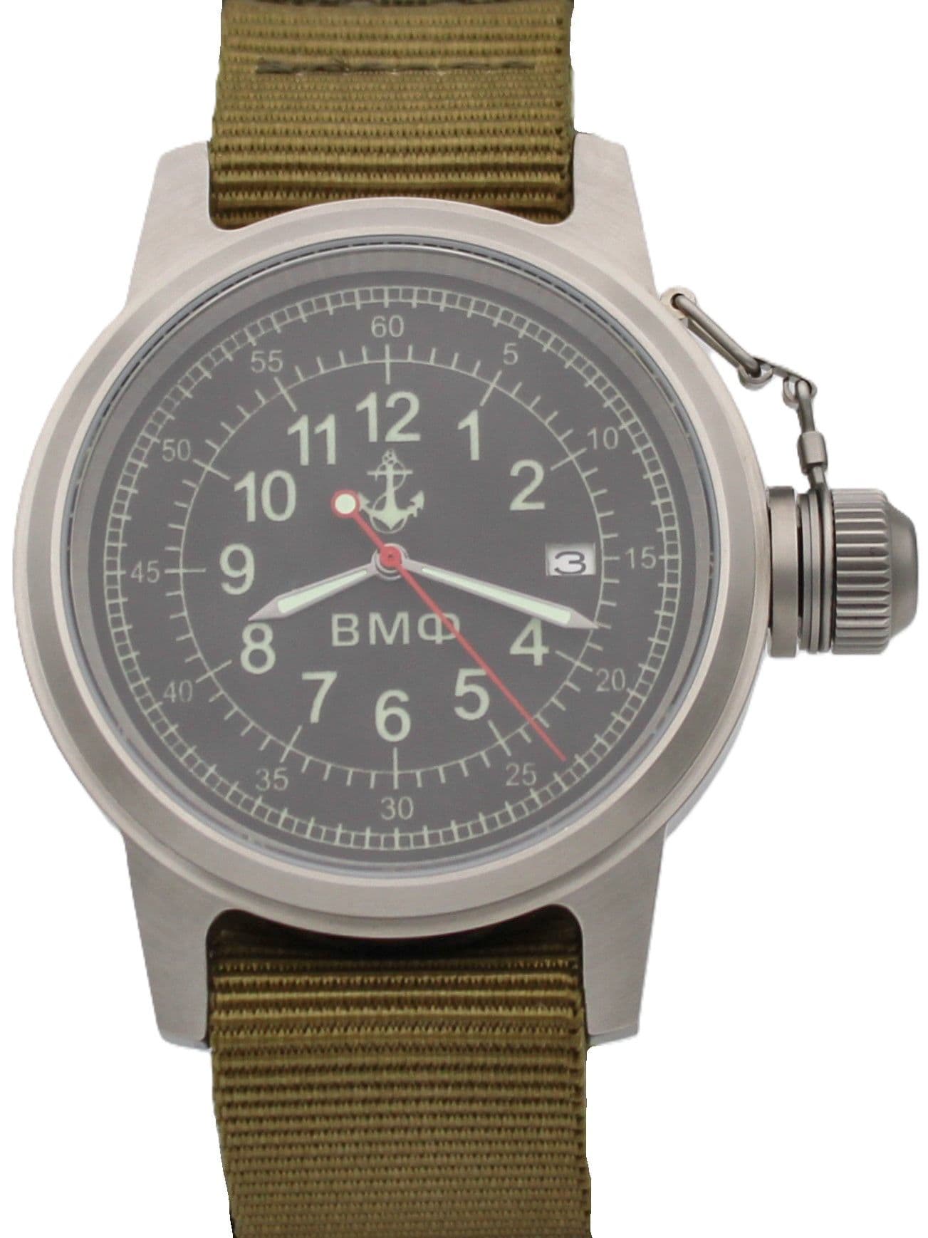 Часы ВМФ механические с автоподзаводом (Seiko NH35A) 45.321.21