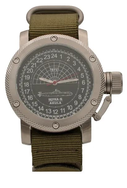 Часы 971 / Щука-Б (Akula), механические 063.21 , механизм Ракета 2623 Н