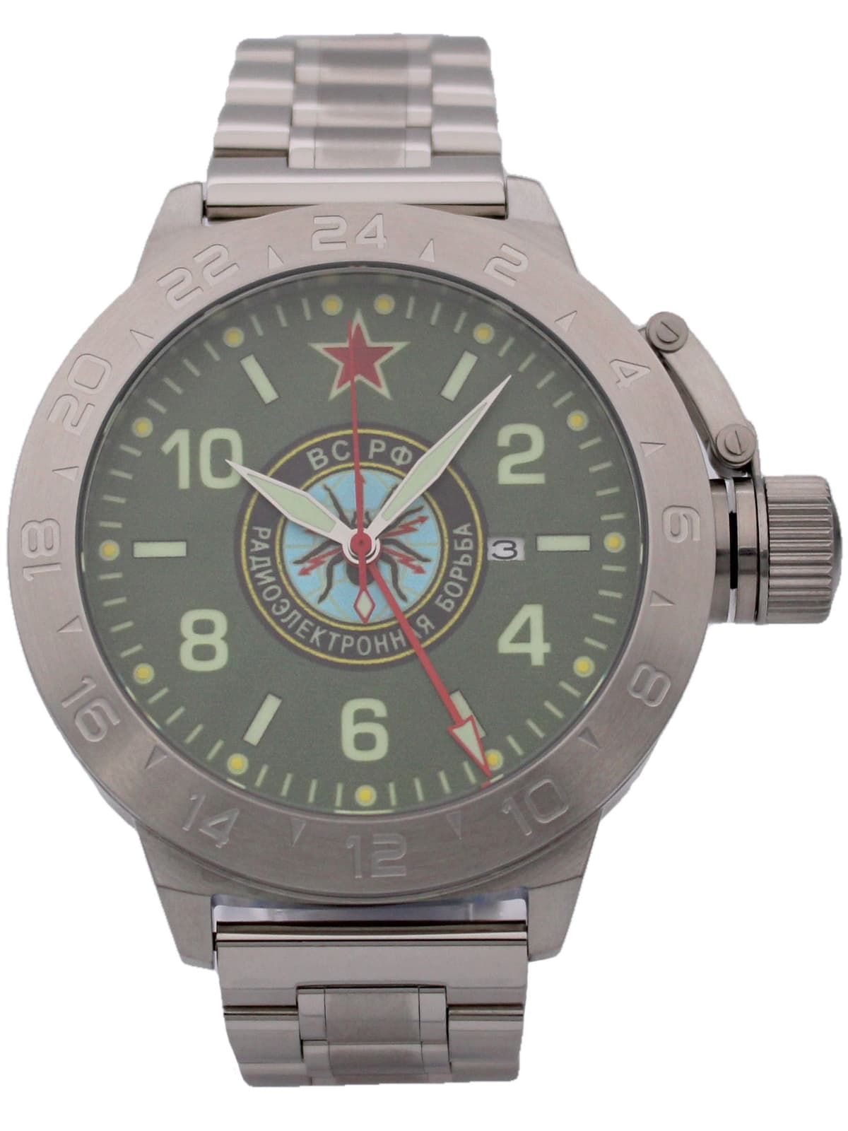 Часы Войска РЭБ механические с автоподзаводом (Seiko NH34A) 52.277.2