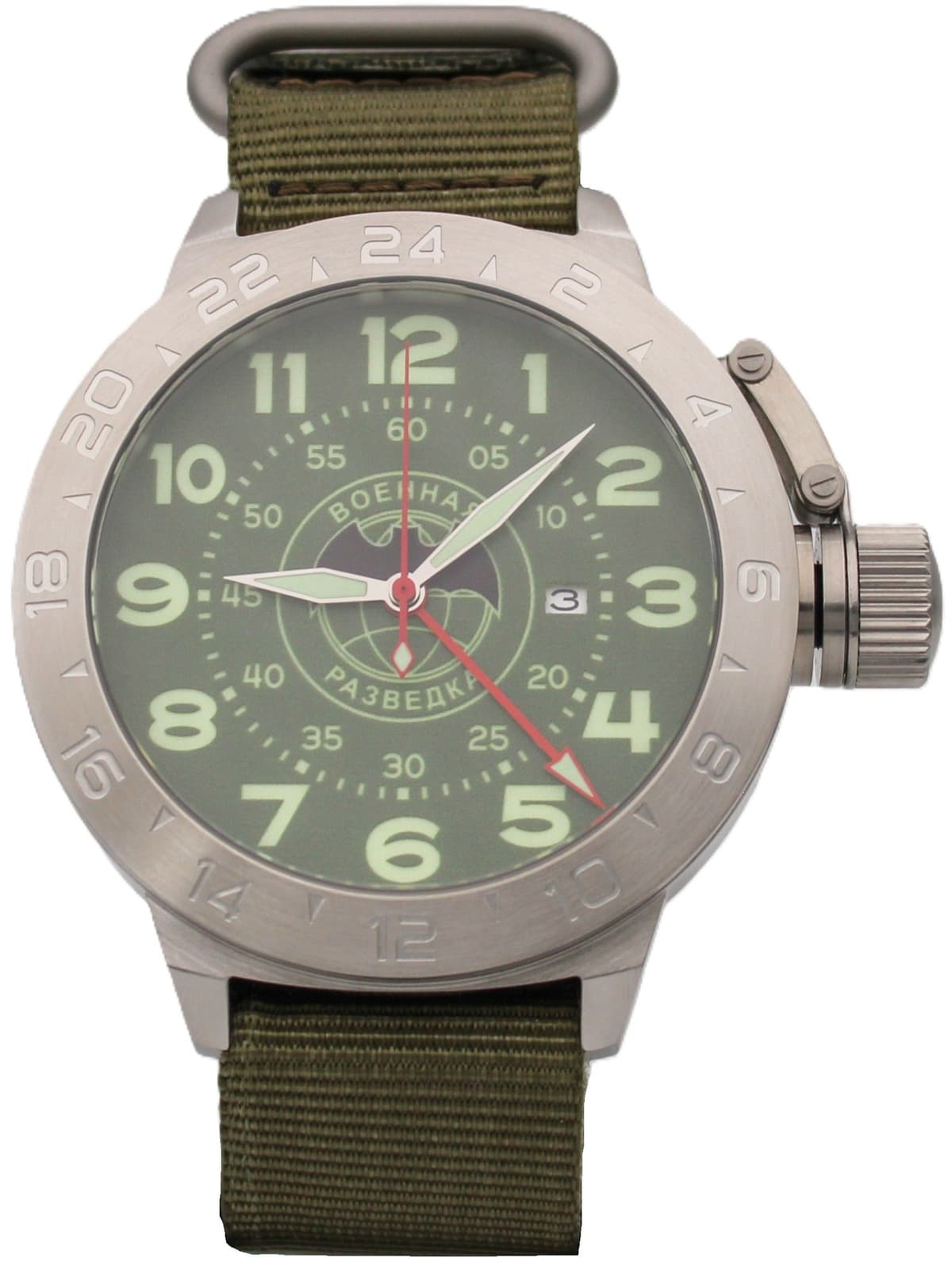 Часы Военная разведка механические с автоподзаводом (Seiko NH34A) 52.267.21