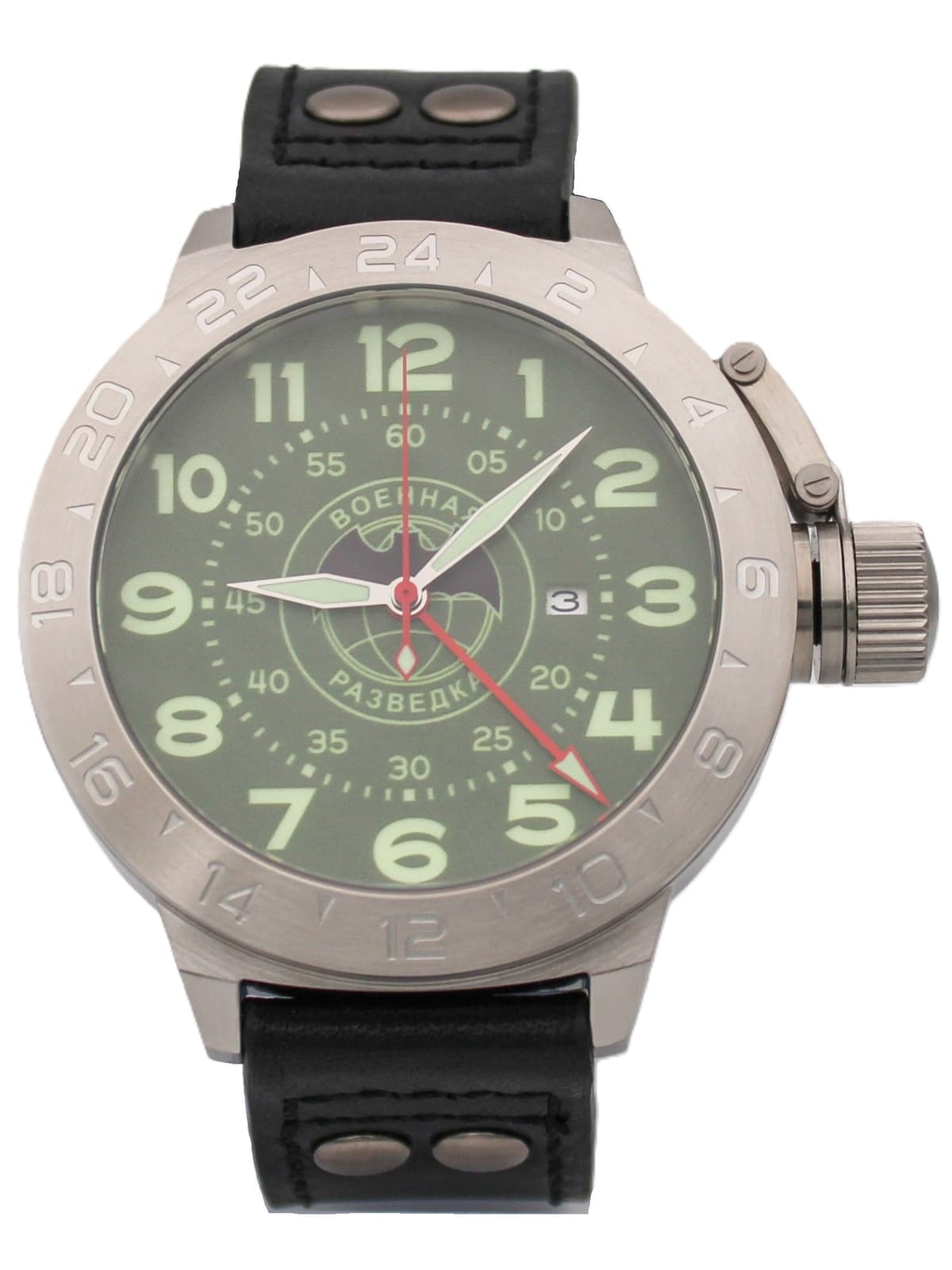 Часы Военная разведка механические с автоподзаводом (Seiko NH34A) 52.267.01