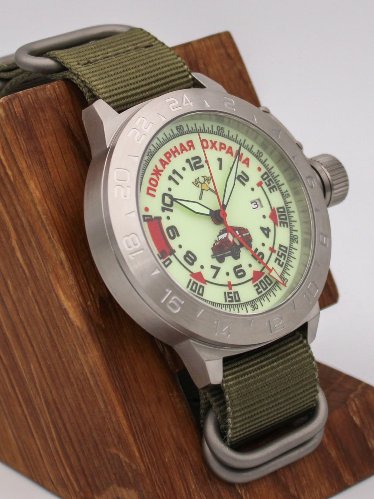 Часы Пожарная охрана (ЗИЛ) механические с автоподзаводом (Seiko NH34A) 52.330.21