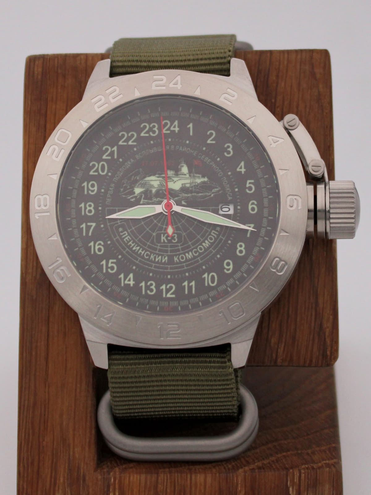 Часы К-3 "Ленинский комсомол" механические с автоподзаводом (Seiko NH34A) 52.152.21