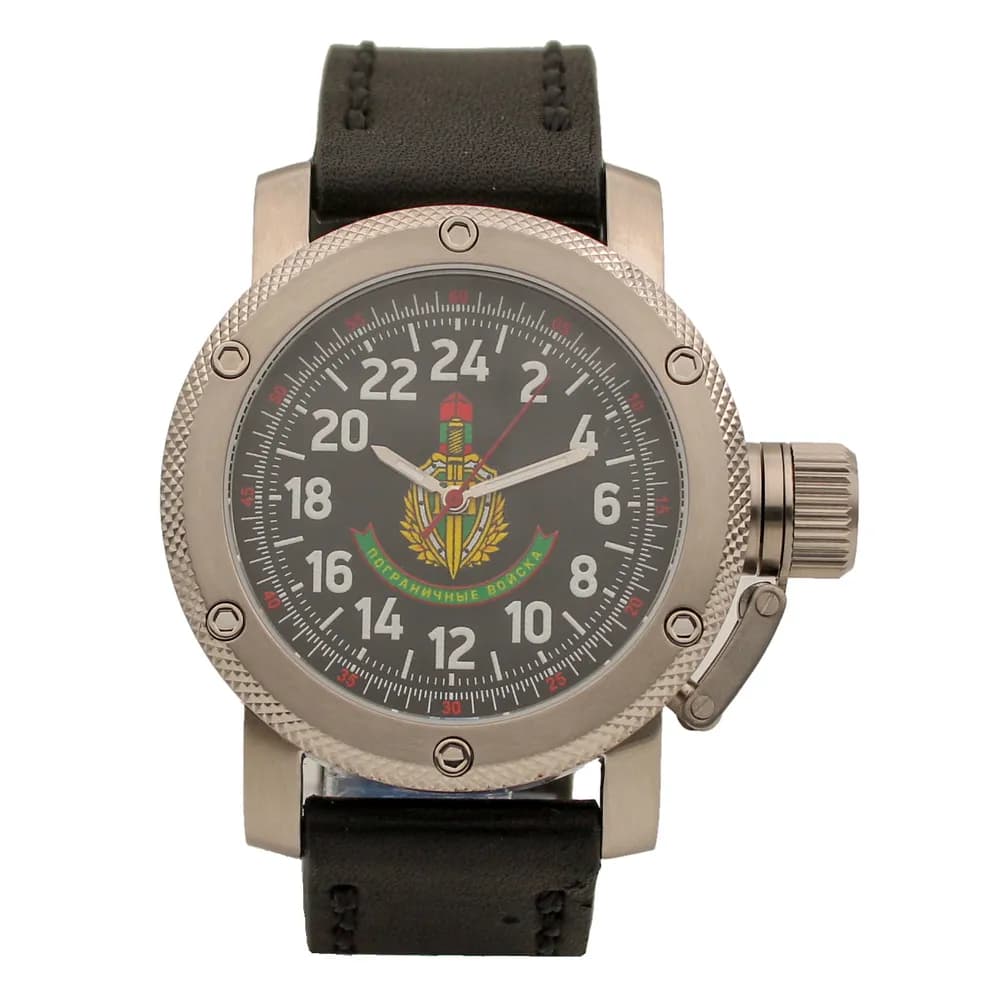 Часы наручные Погранвойска 174.01, механические, механизм Ракета 2623