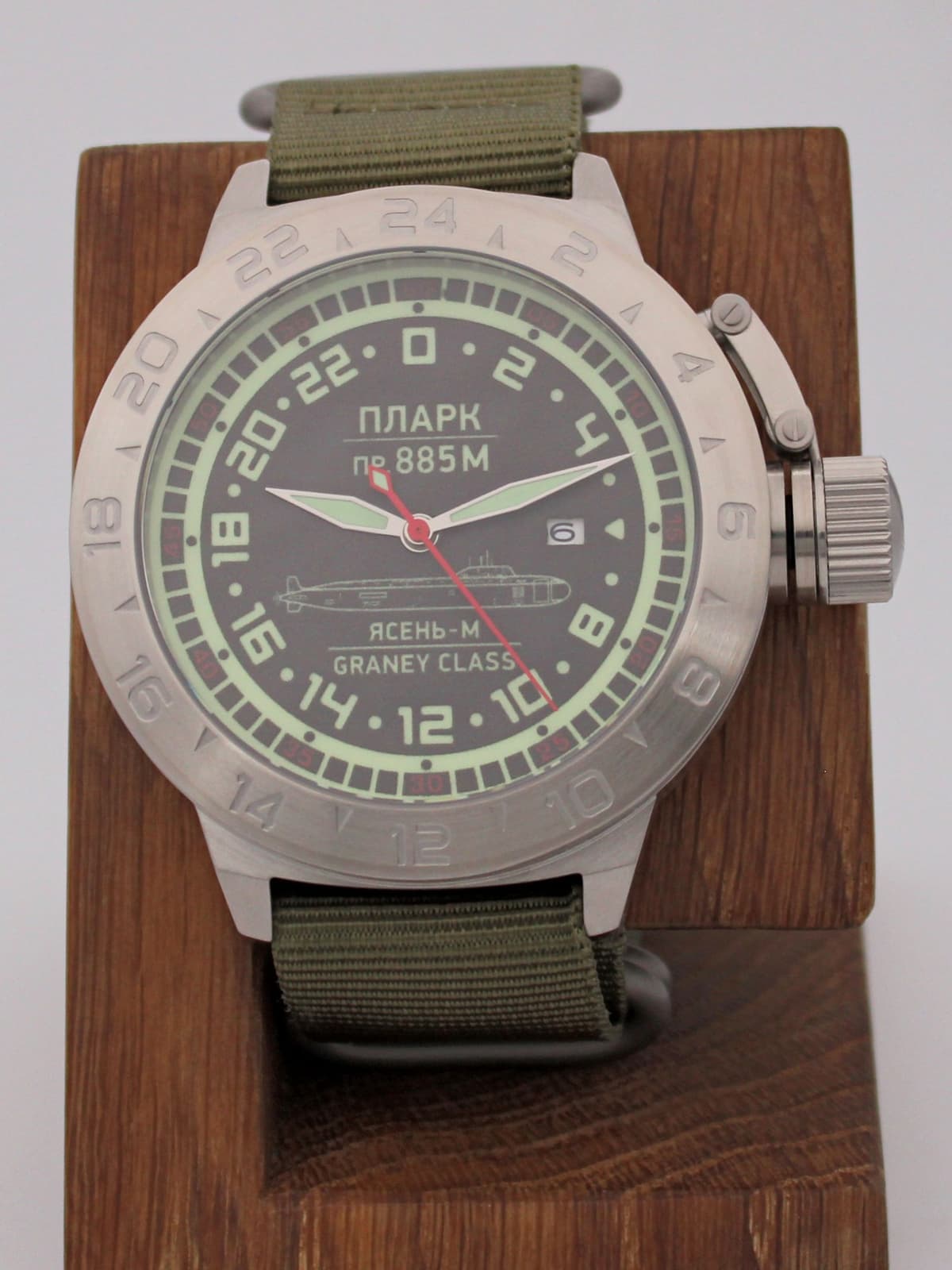 Часы ПЛАРК 885М Ясень-М (Graney class) механические с автоподзаводом (Seiko NH34A) 52.194.21