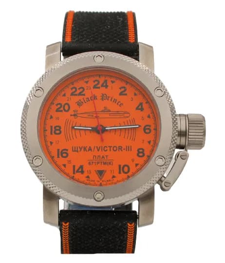 Часы наручные 671 / Щука (Black Prince) механические 067.17 механизм Ракета 2623 Н