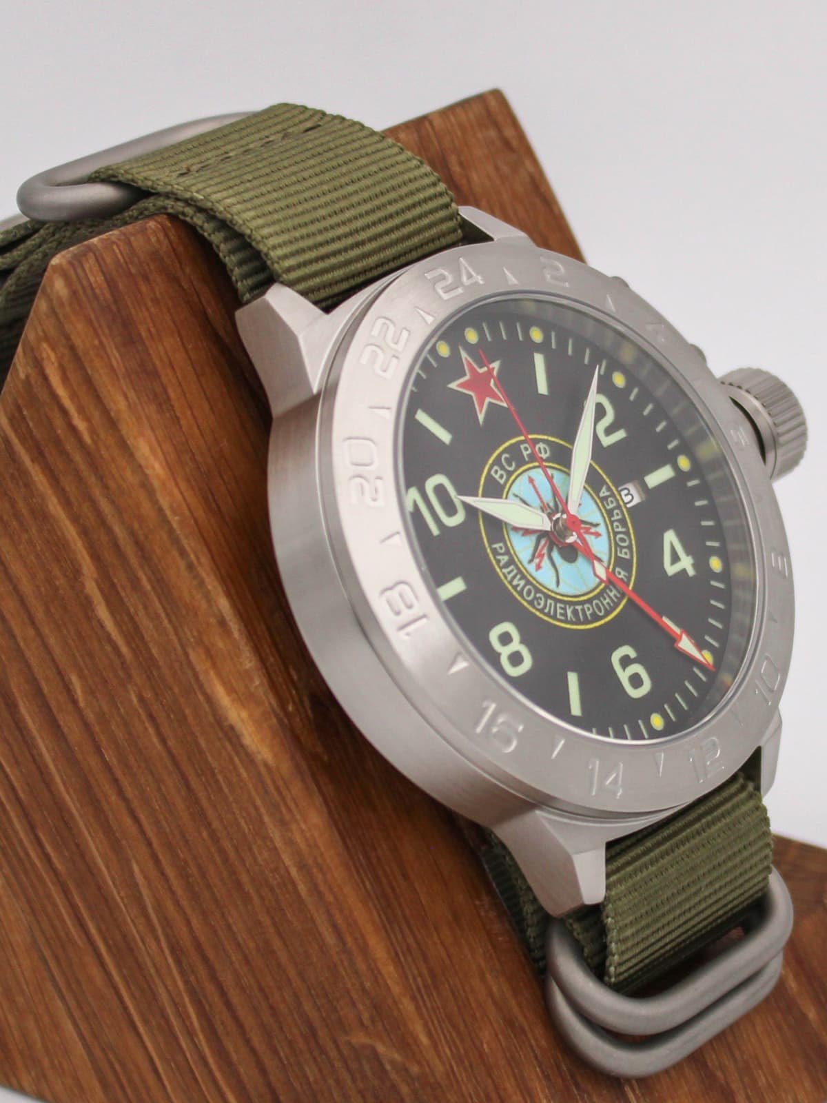 Часы Войска РЭБ механические с автоподзаводом (Seiko NH34A) 52.276.21