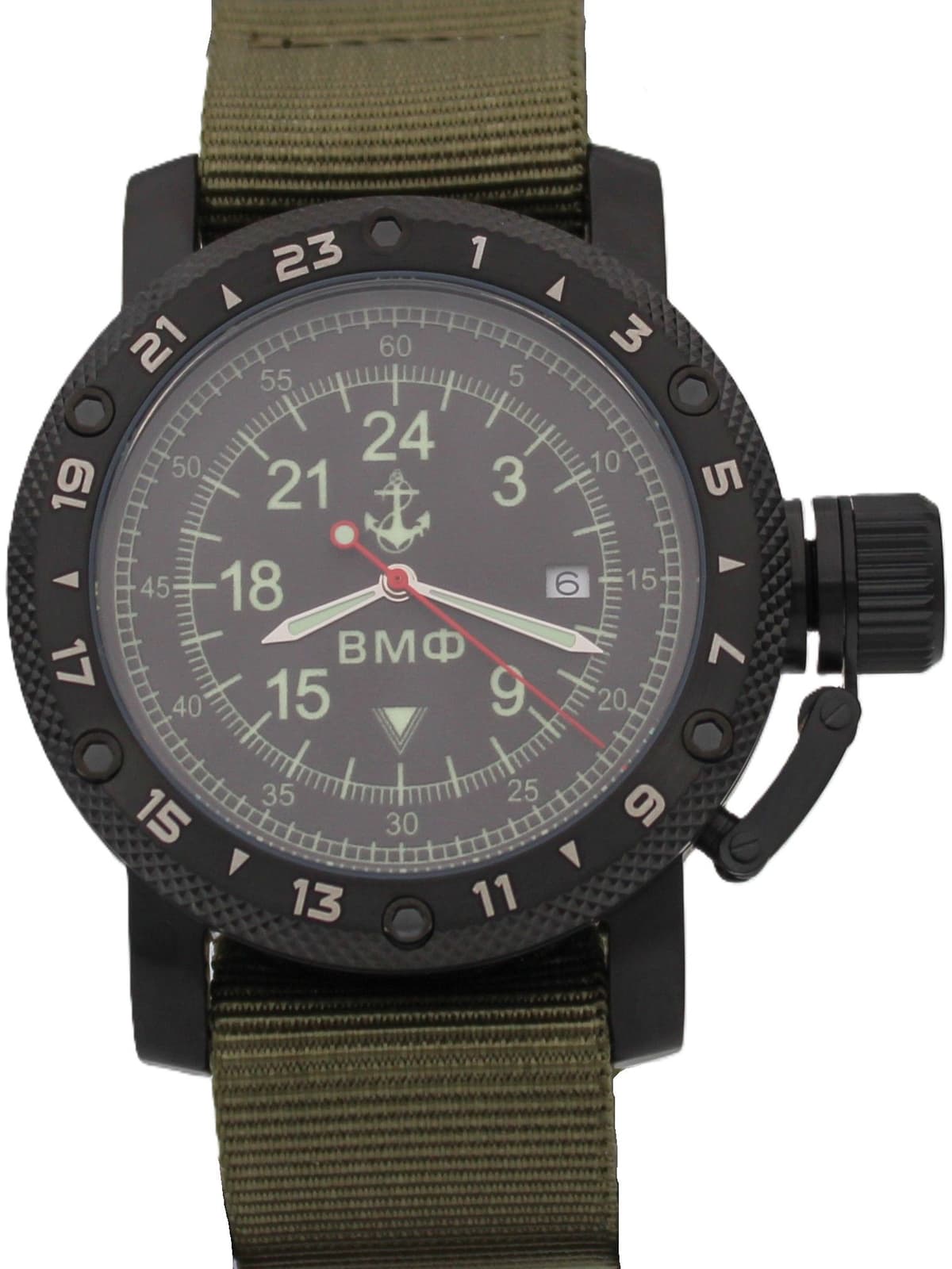 Часы ВМФ кварцевые (Ronda 515.24H) Q147.060.21