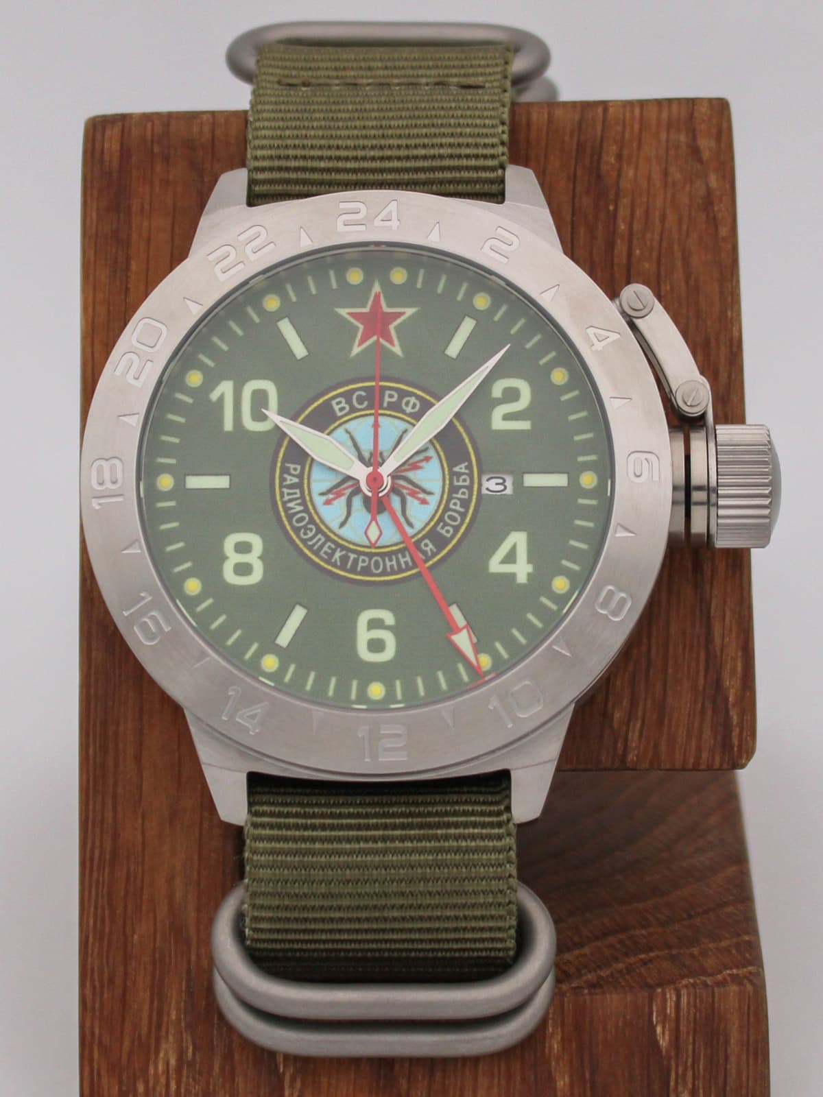 Часы Войска РЭБ механические с автоподзаводом (Seiko NH34A) 52.277.21