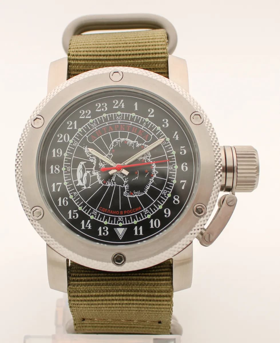 Часы наручные Полярные / Антарктика механические 139.21, механизм Ракета 2623 НА, противоударные..