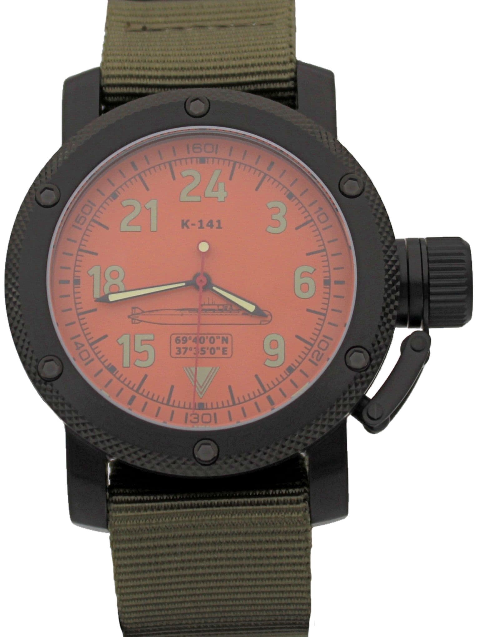 Часы К-141 / Курск (Oscar-II) механические с автоподзаводом (Восток 2431) 101.088.21
