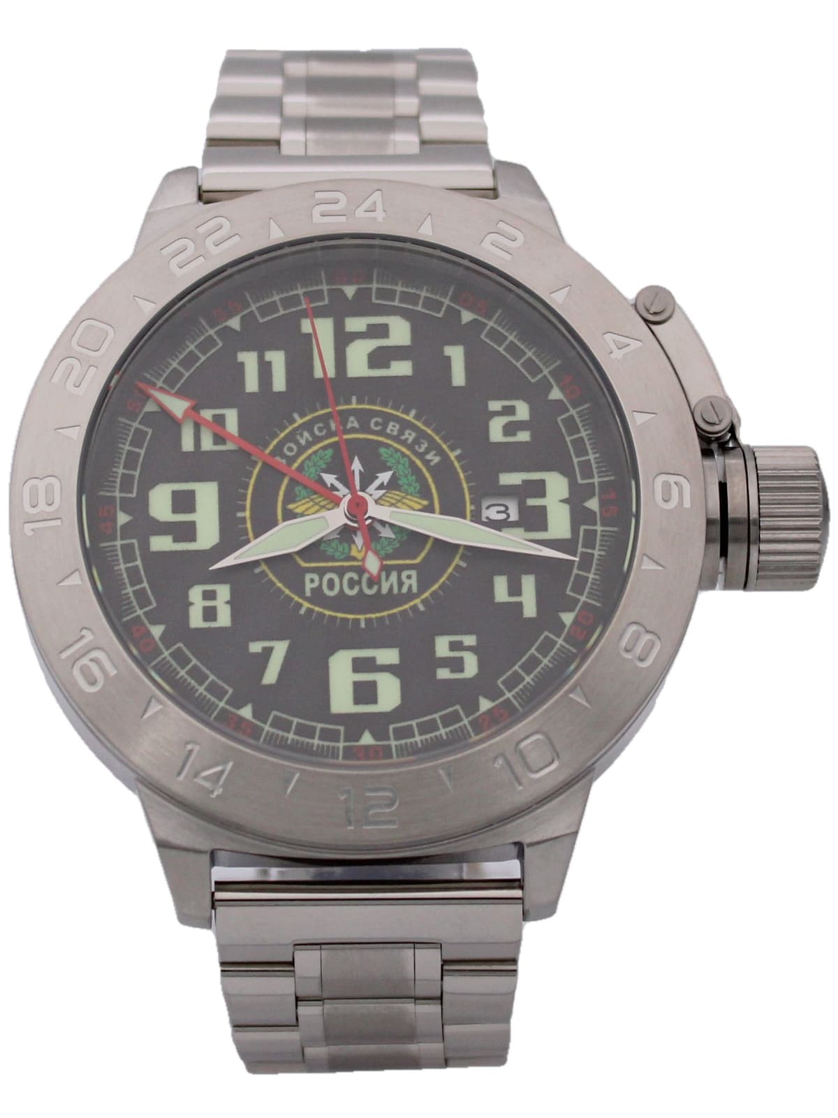 Часы Войска связи механические с автоподзаводом (Seiko NH34A) 52.197.2