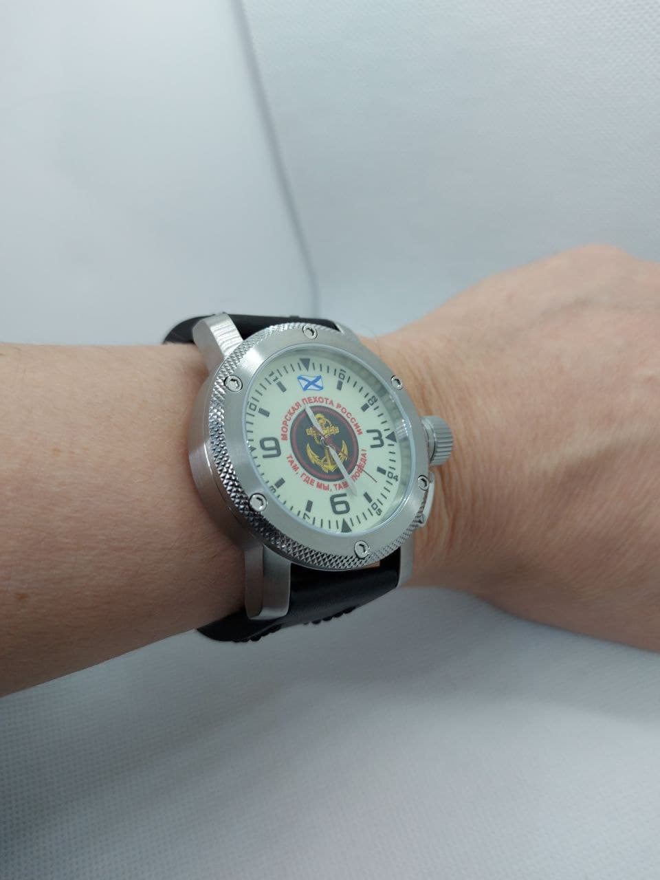 Часы наручные Морская Пехота России, механические, противоударные, механизм Ракета 2609 НА