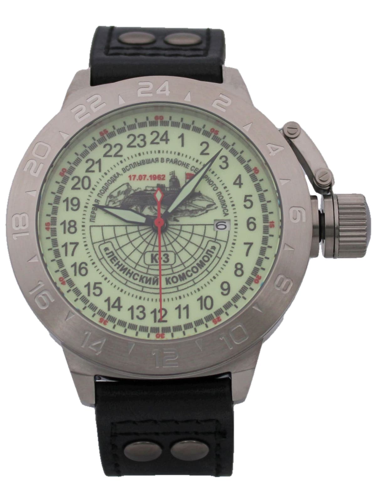 Часы К-3 "Ленинский комсомол" механические с автоподзаводом (Seiko NH34A) 52.150.01