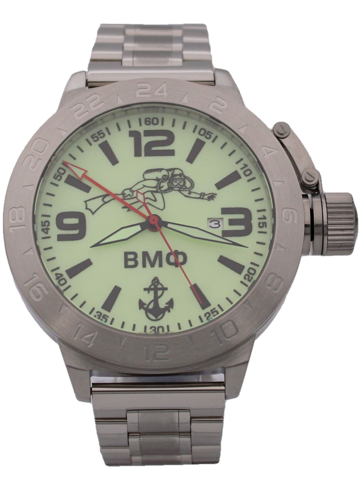 Часы ВМФ Боевой пловец механические с автоподзаводом (Seiko NH34A) 52.027.2